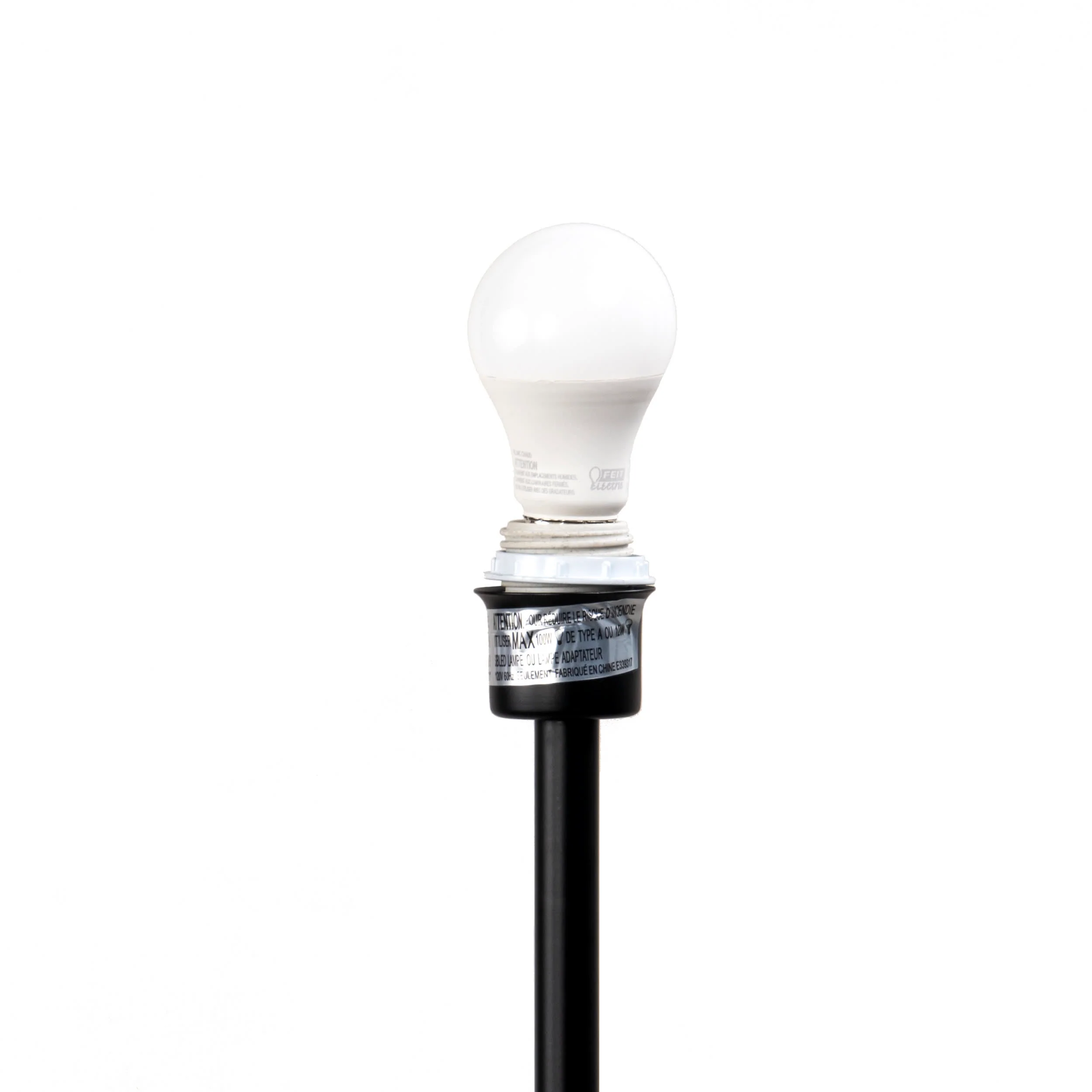 60-inch Iron Modern Shelf Floor Lamp | Black - Image 4