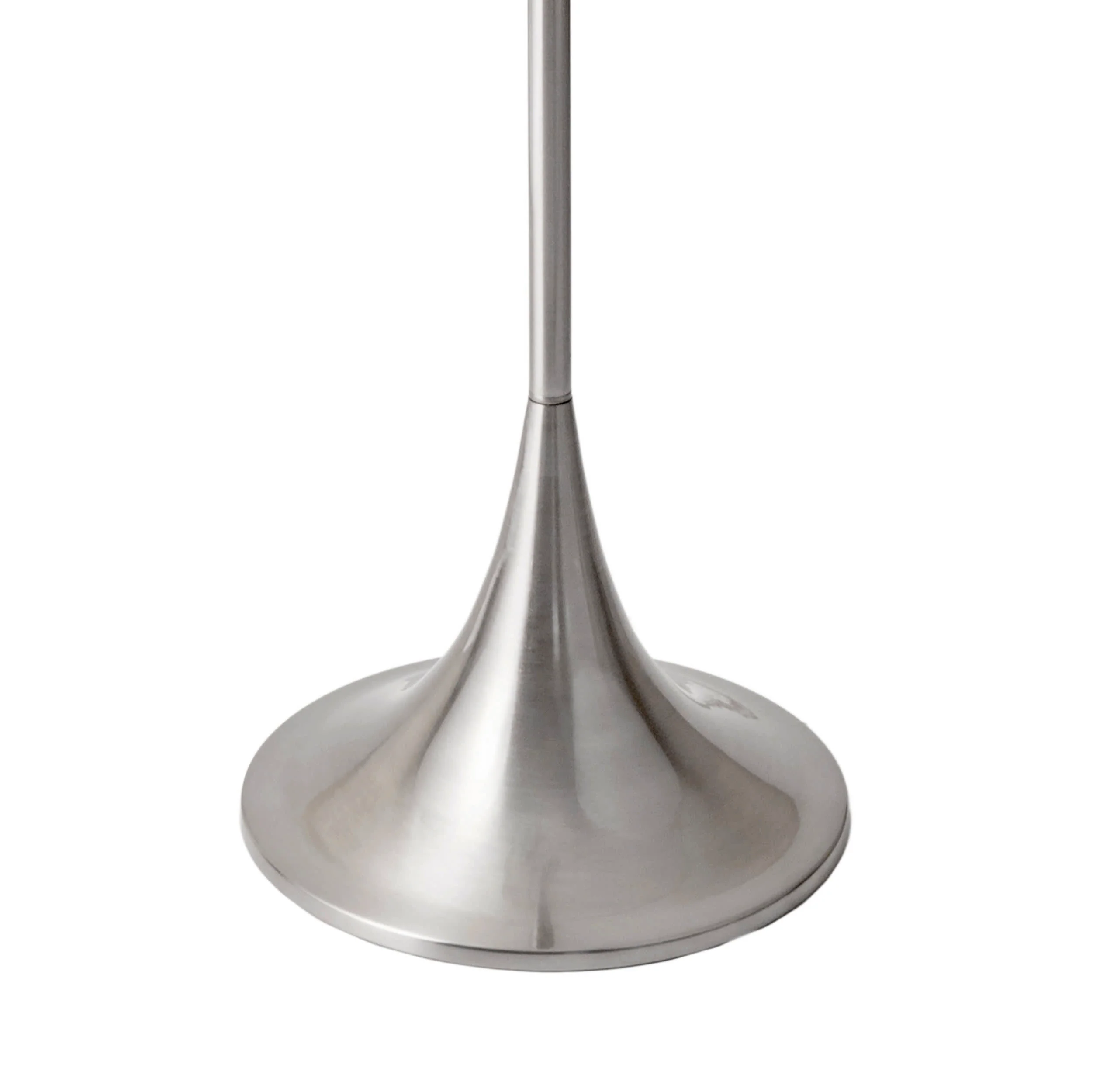 64-inch Metal Staff Pole Floor Lamp | Silver - Image 4