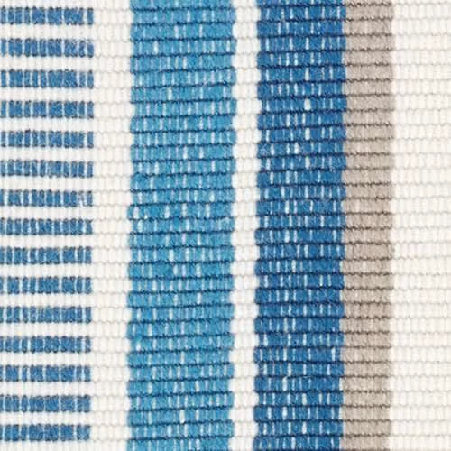 Always Greener Handwoven Indoor/Outdoor Rug Swatch | Navy/French Blue
