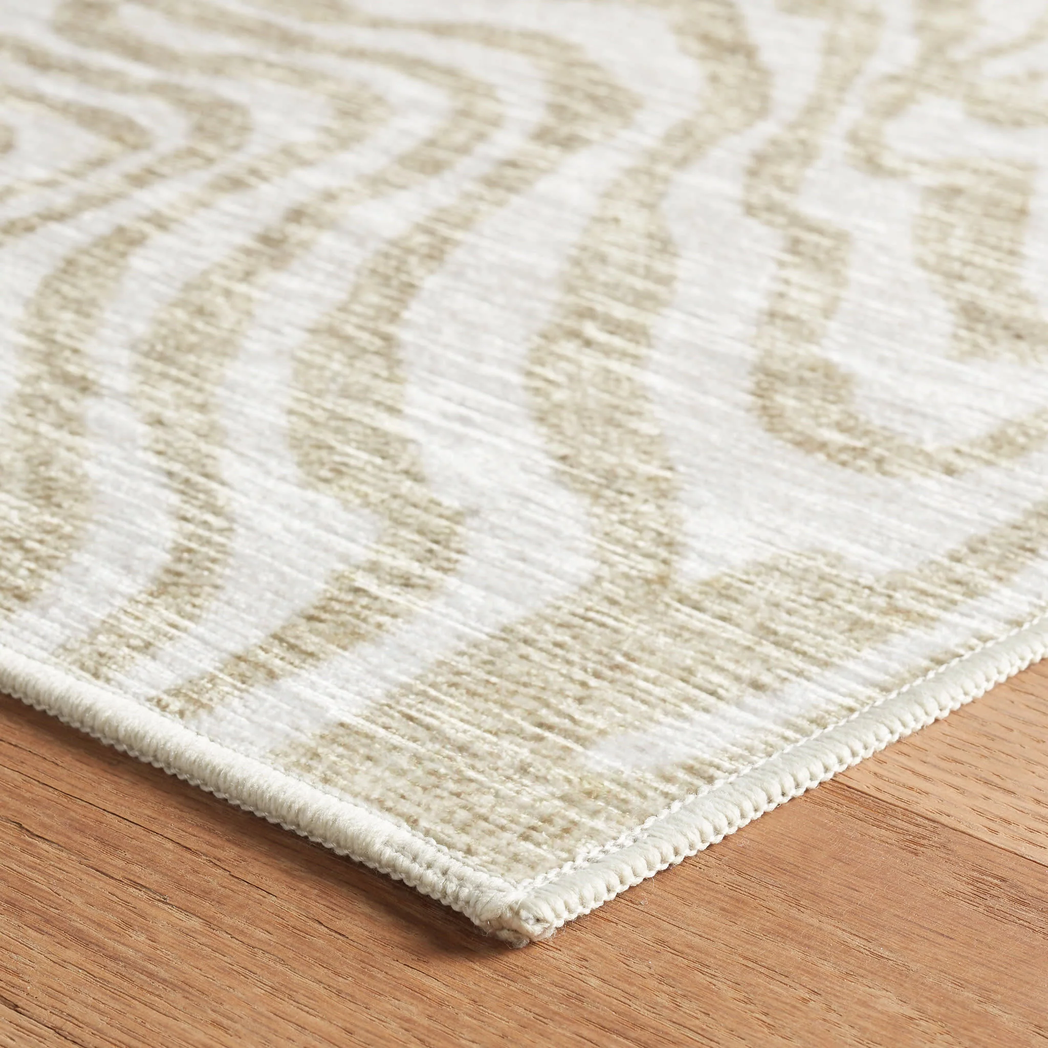 Amber Machine Washable Rug | Natural - Image 5