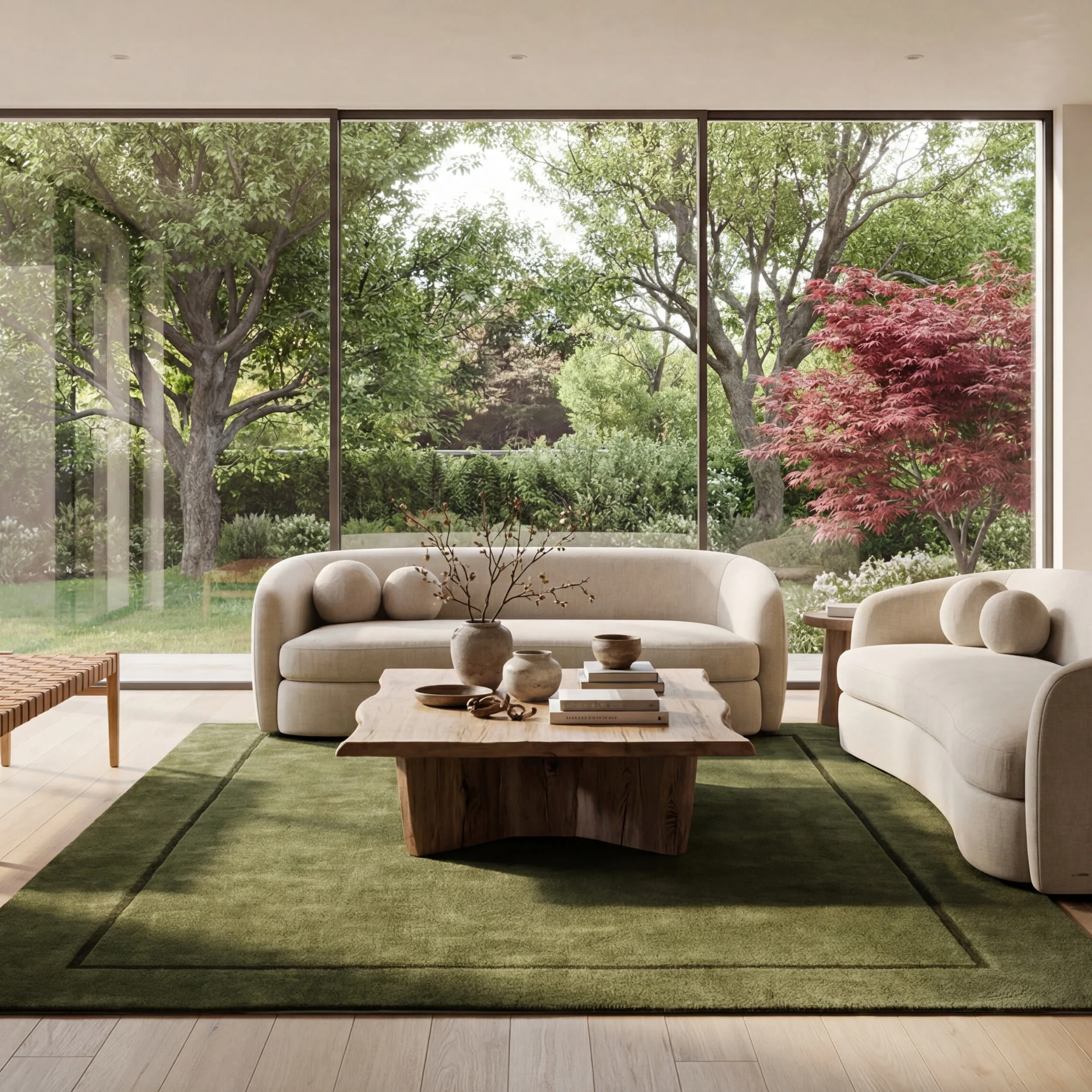 Jones Cloud Washable Rug | Green - Image 2