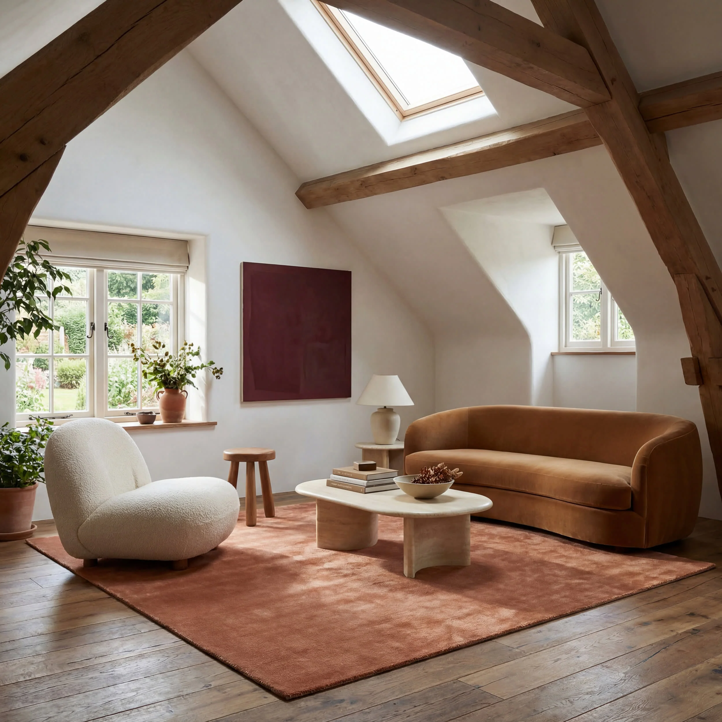 Alden Wool-Blend Rug | Brick - Image 3
