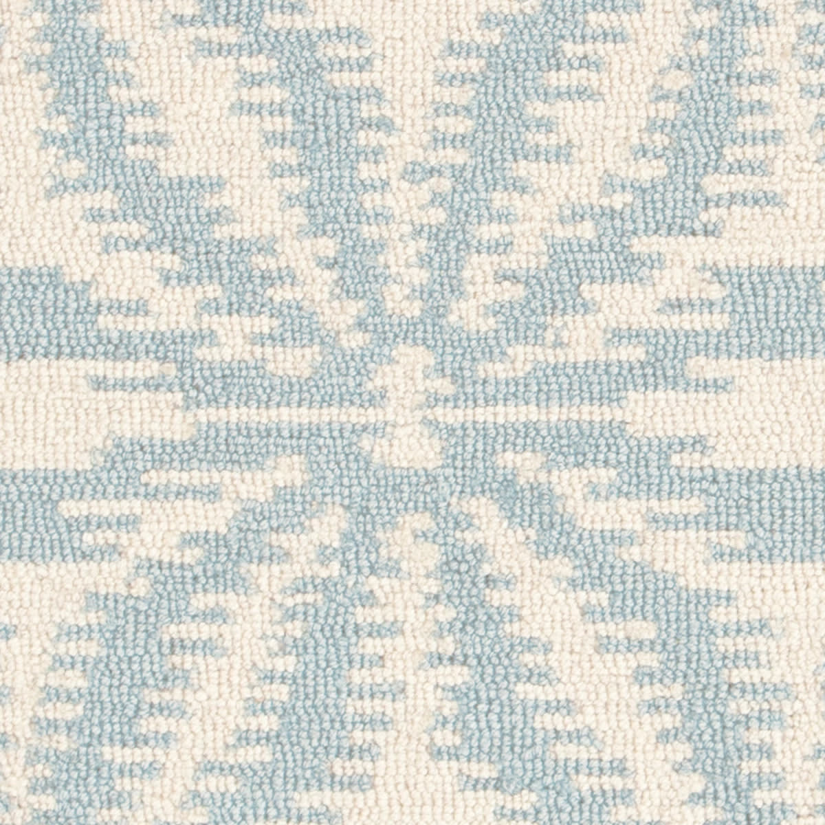 Aster Hand Micro Hooked Wool Rug Swatch | Sky