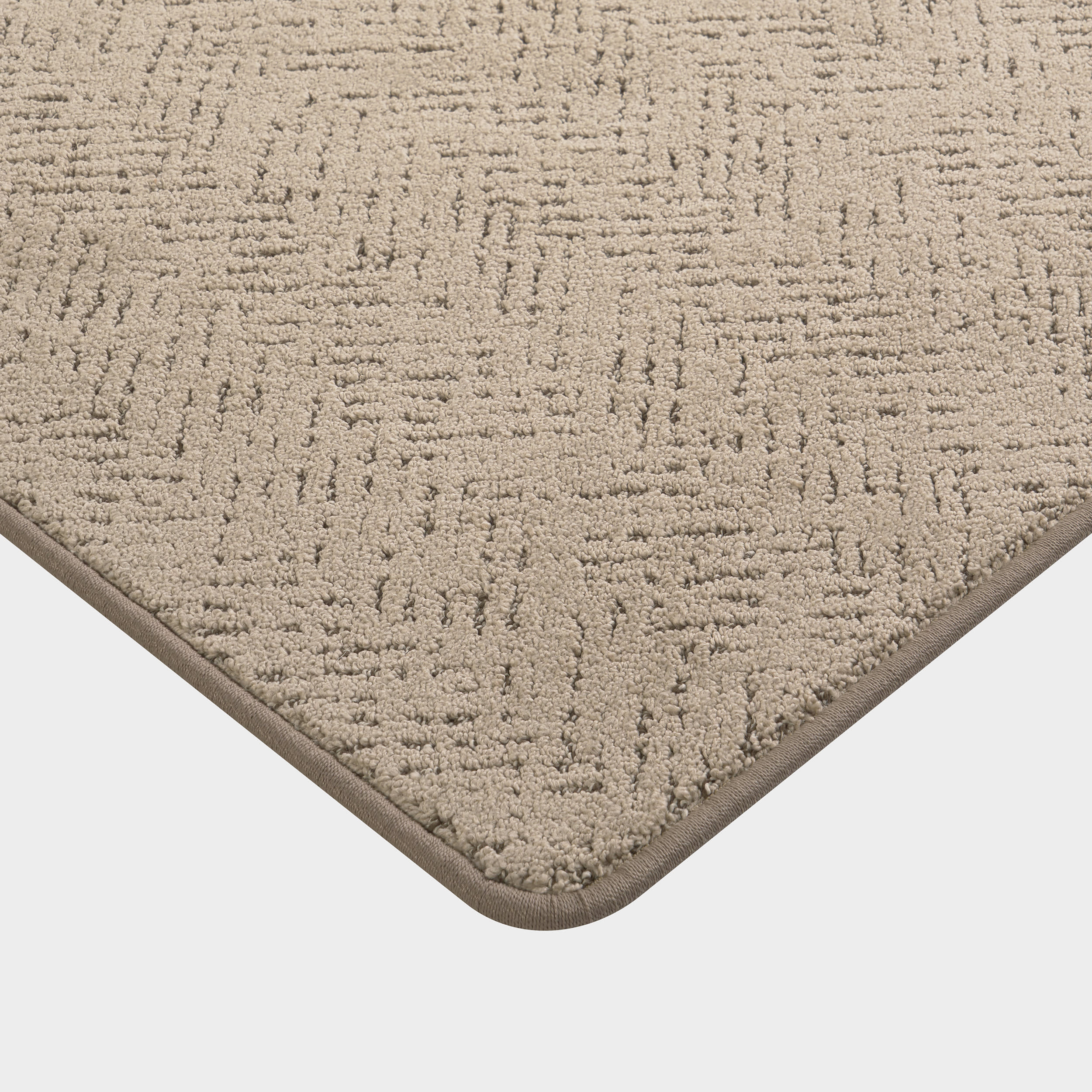 Avocet Distressed Chevron Custom Rug | Brown - Image 2