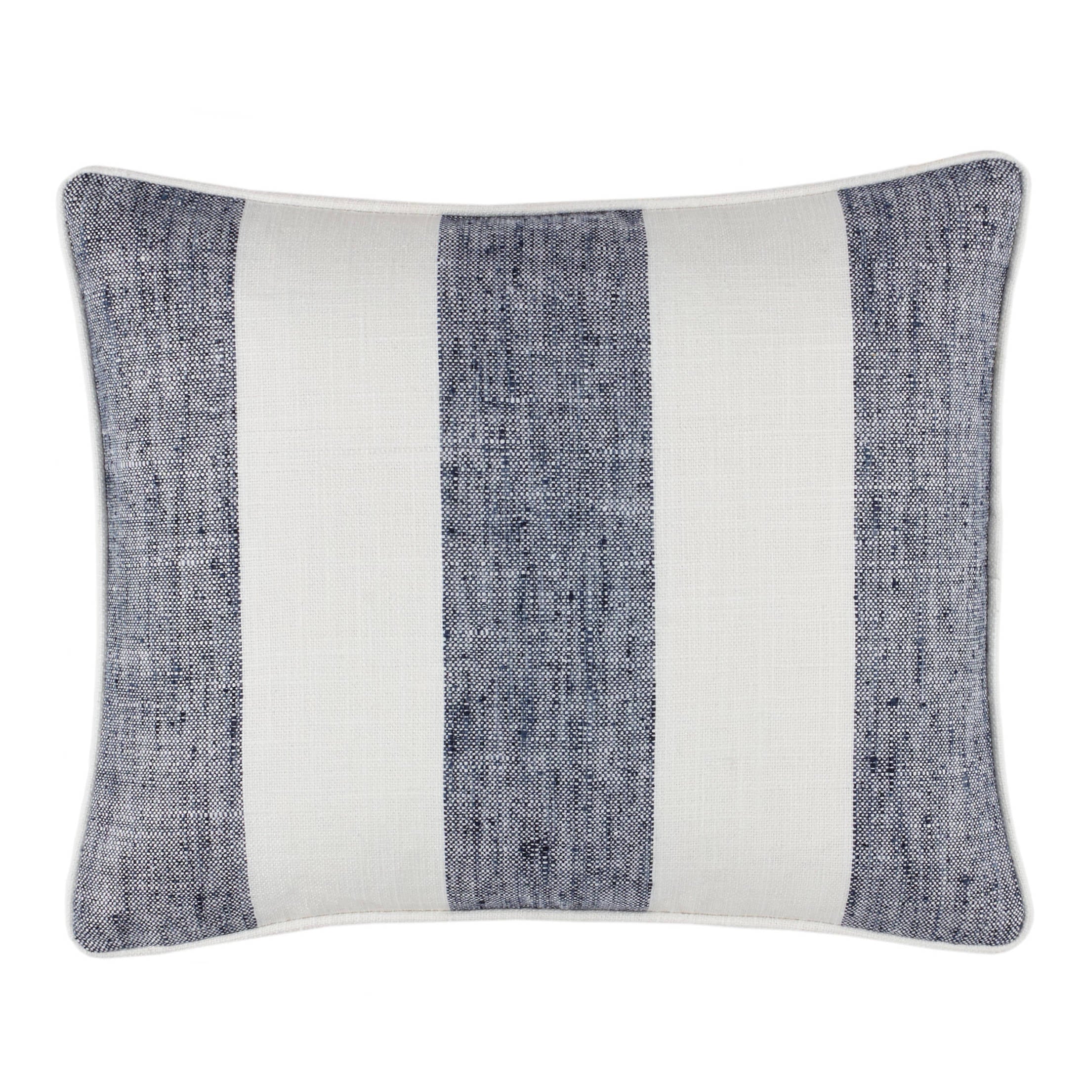 Awning Stripe Indoor/Outdoor Decorative Pillow Cover | Navy - Image 2
