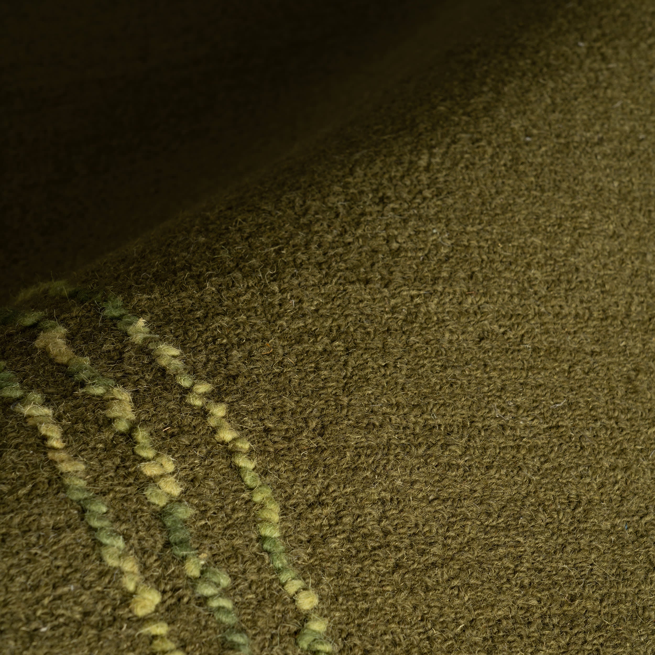 Baina Modern Bordered Rug | Green - Image 11