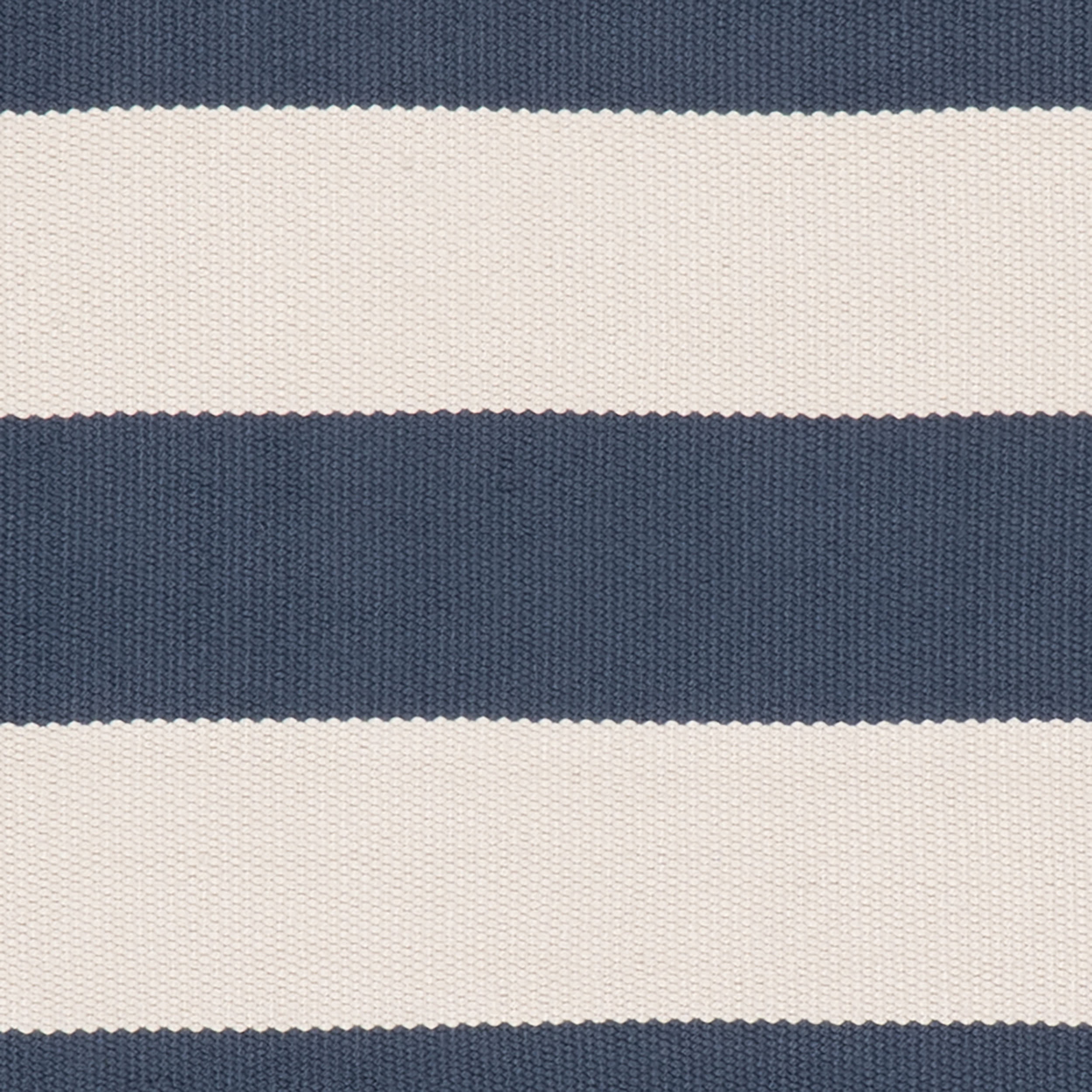 Banks Stripe Handwoven Indoor/Outdoor Rug Swatch | Navy