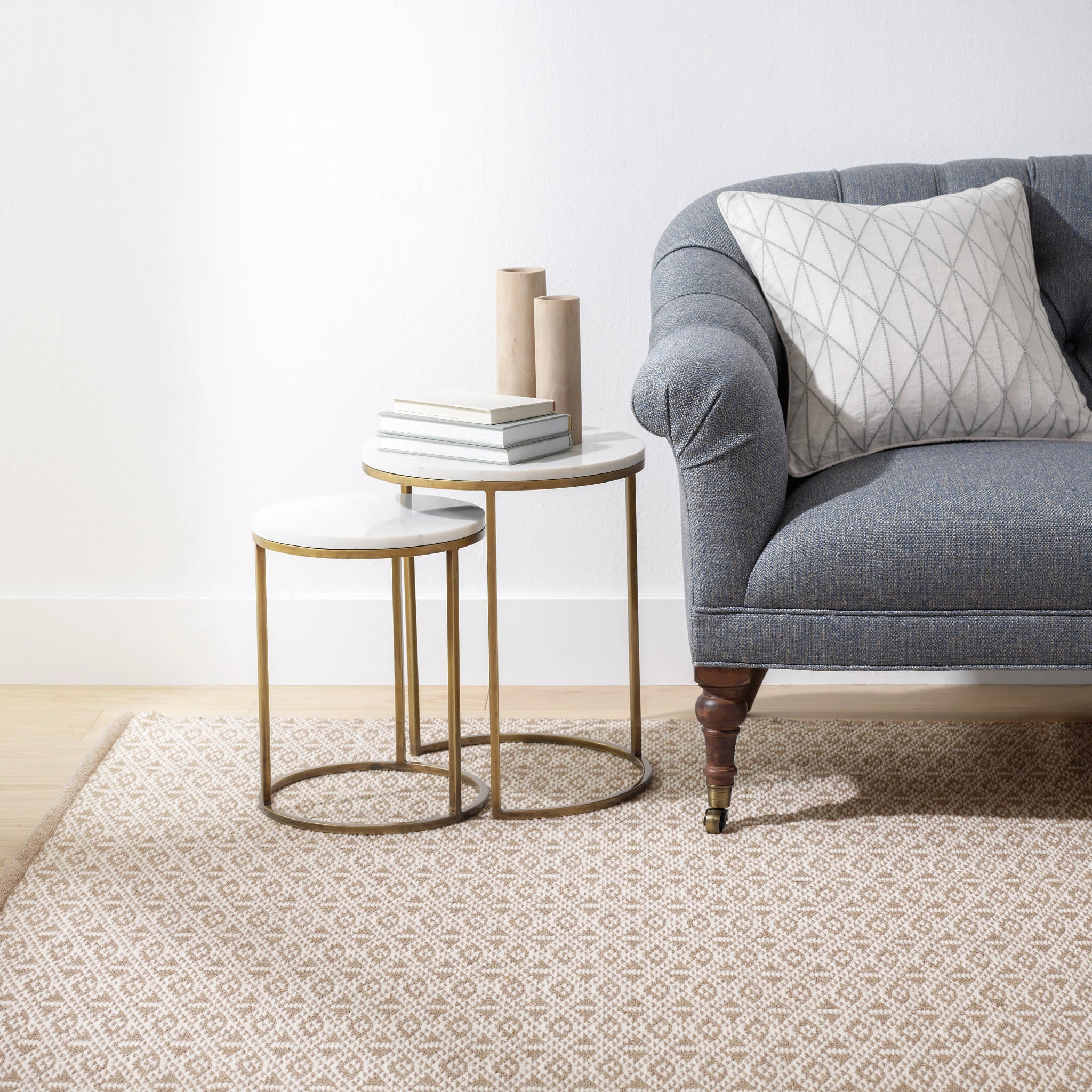 Bare Handwoven Cotton Rug | Natural - Image 2