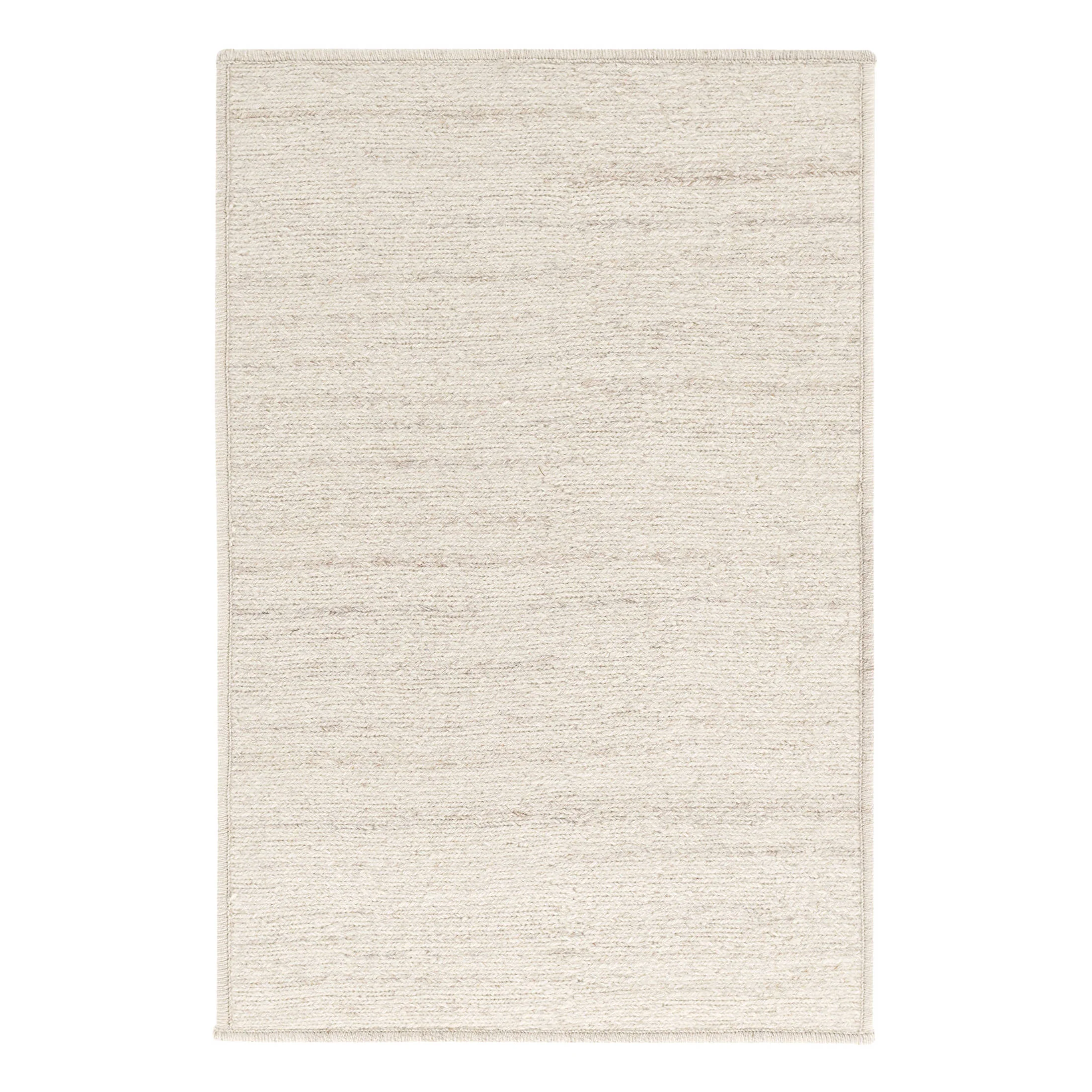Barlow Woven Wool Custom Rug | Ivory