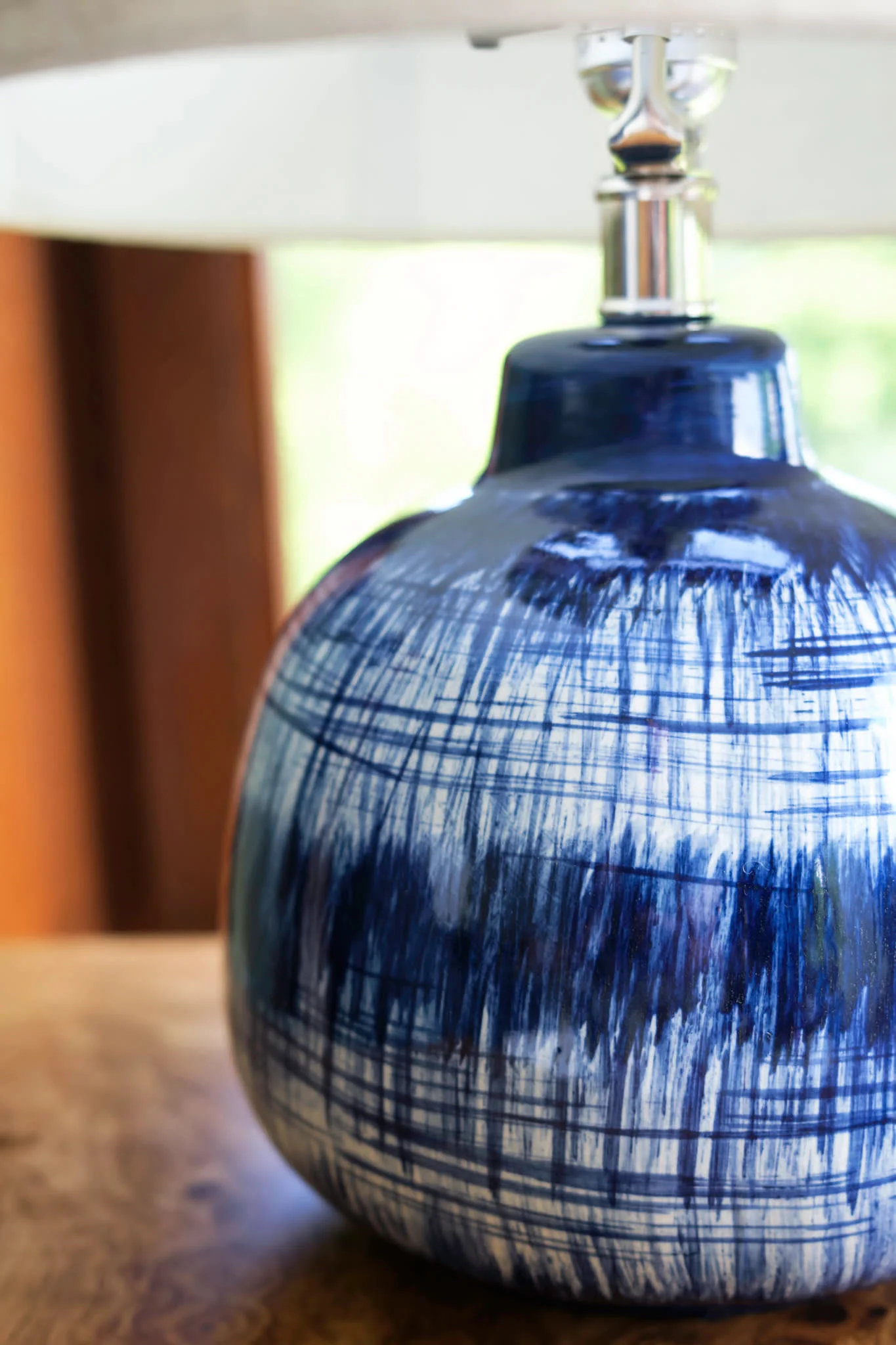 Batik Table Lamp | Blue - Image 3