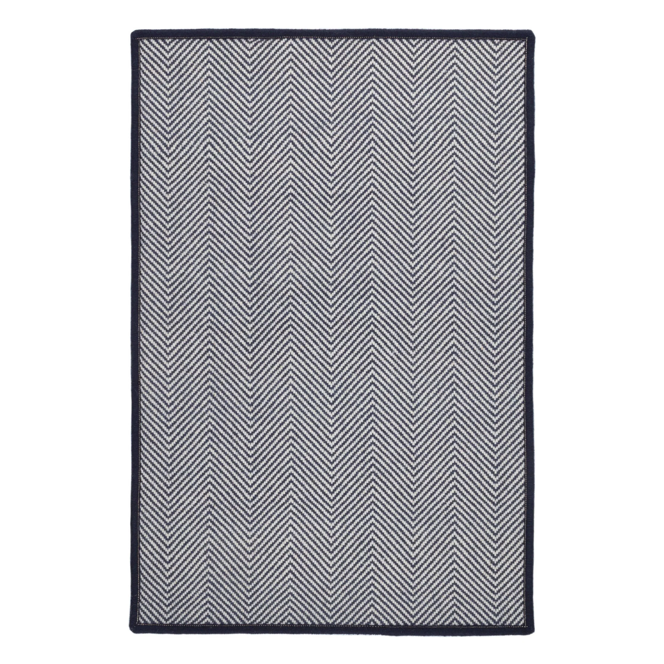 Batiste Woven Wool Custom Rug | Navy