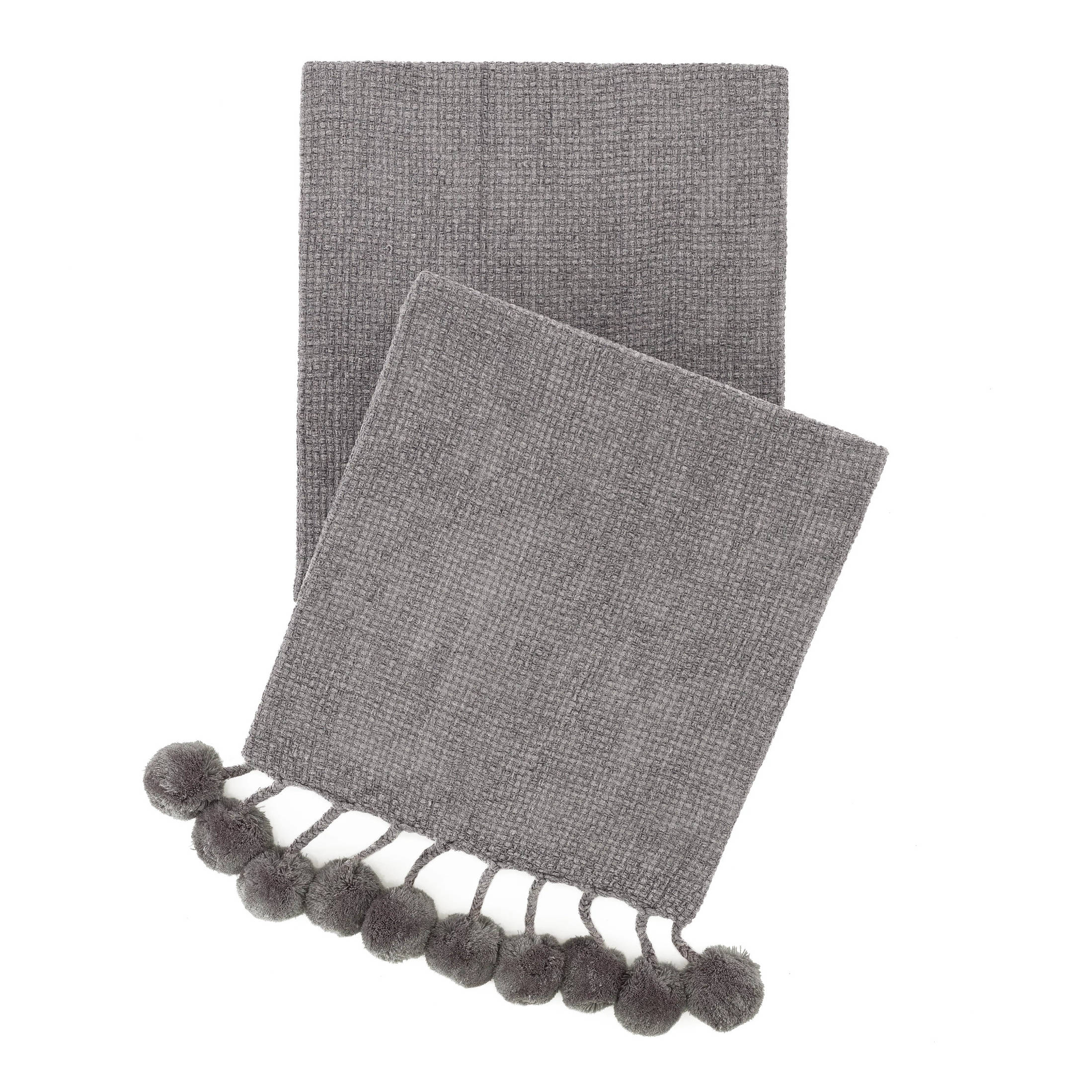 Bauble Chenille Throw | Grey