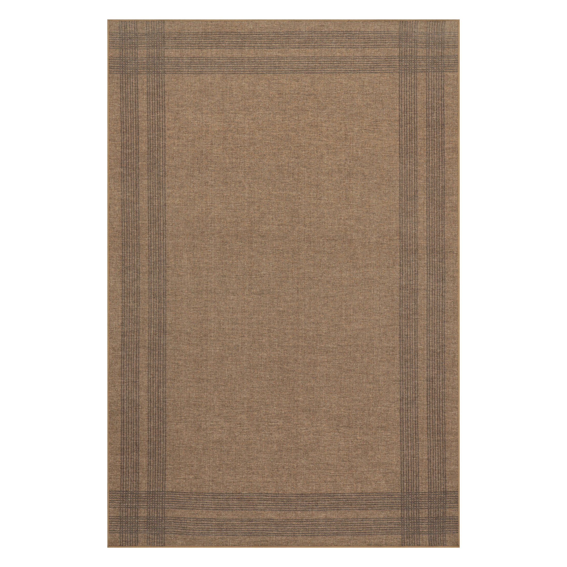 Bedford Plaid Washable Rug by Nate Berkus | Tan