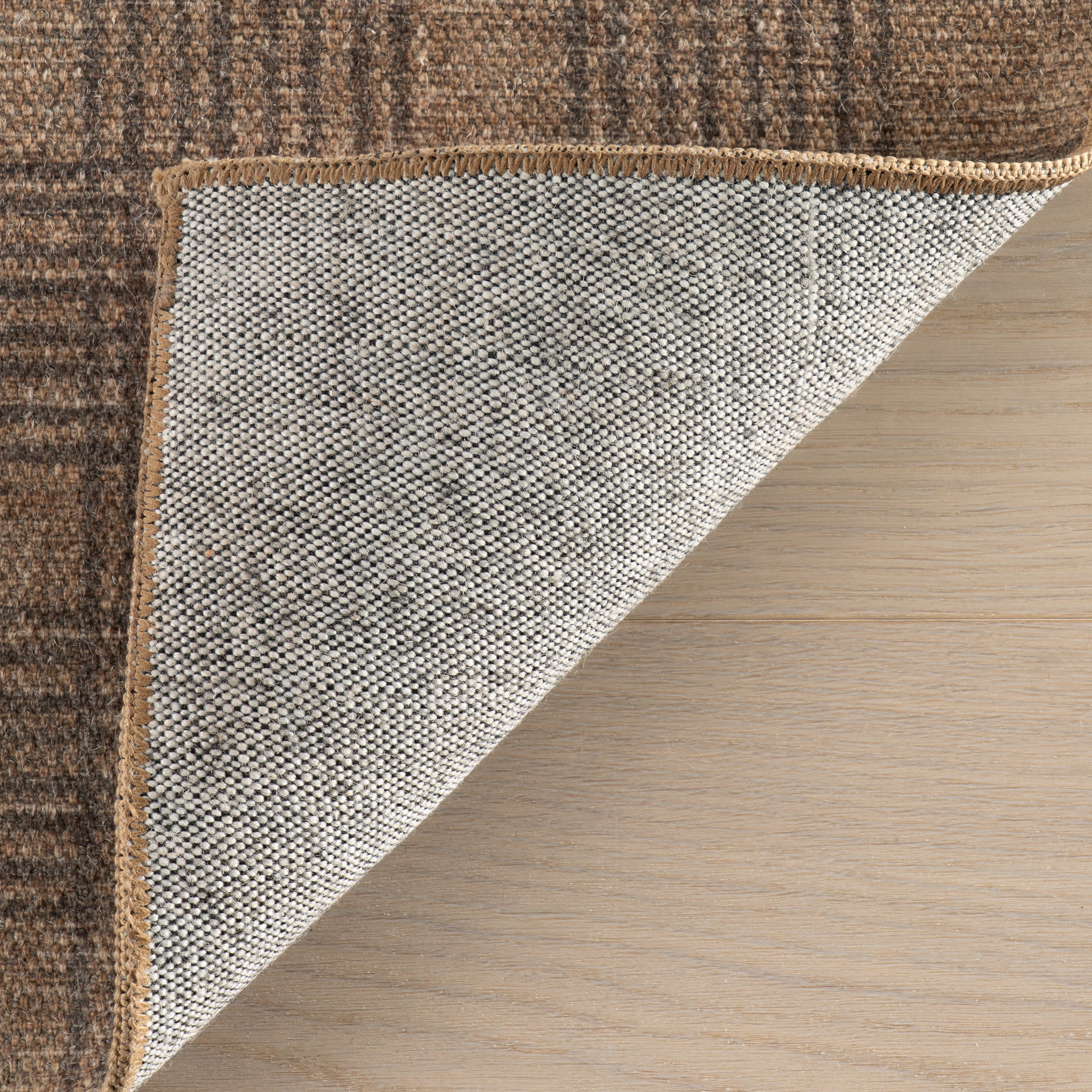 Bedford Plaid Washable Rug by Nate Berkus | Tan - Image 4