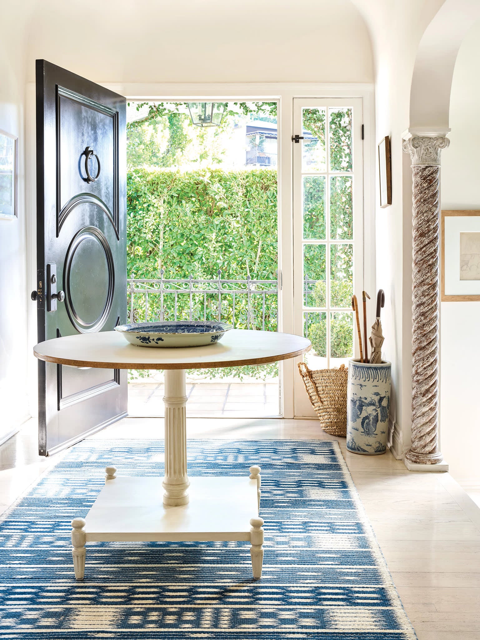 Big Sur Handwoven Wool Rug | Blue - Image 2