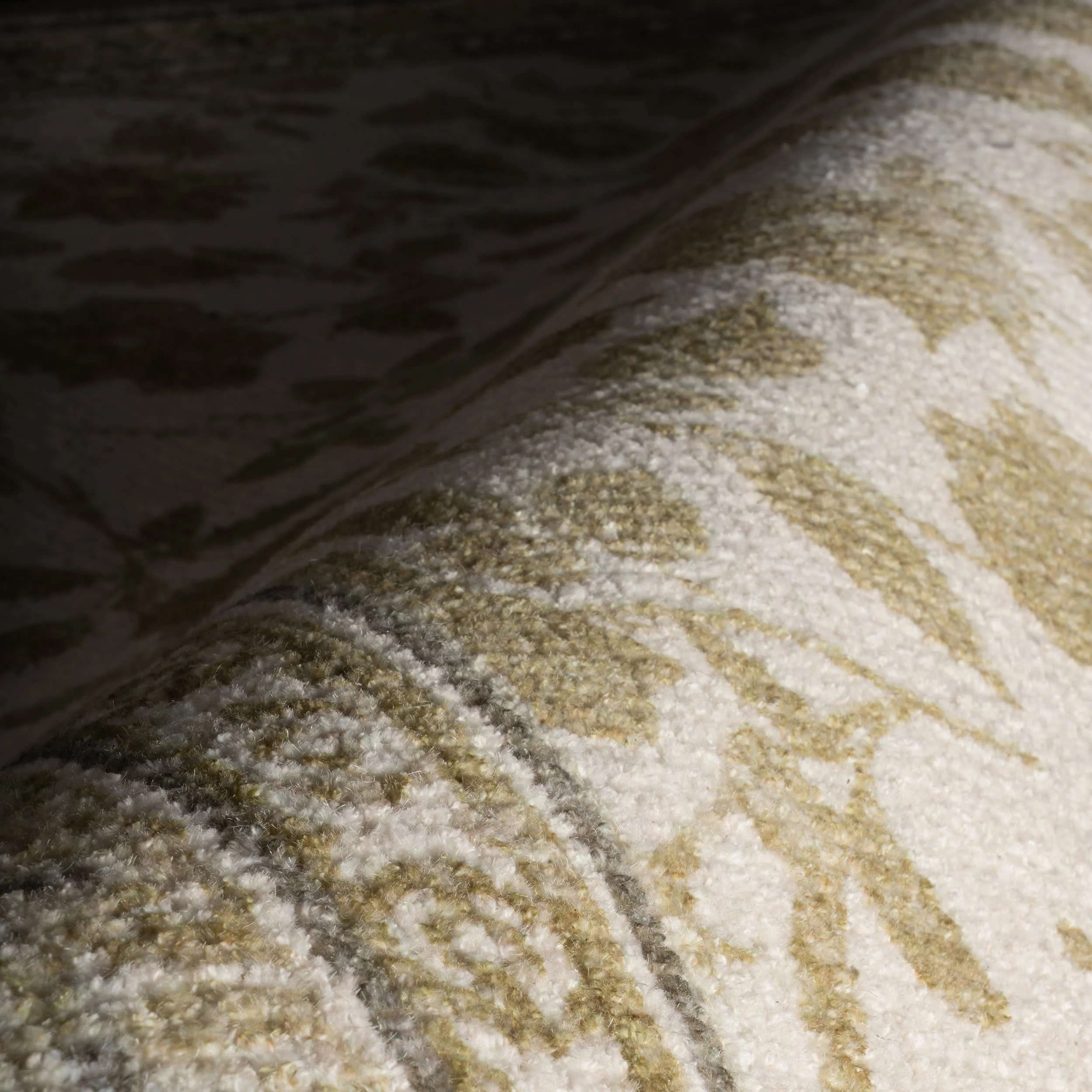 Botanica Hand Tufted Botanical Wool-Blend Rug | Olive Green - Image 8