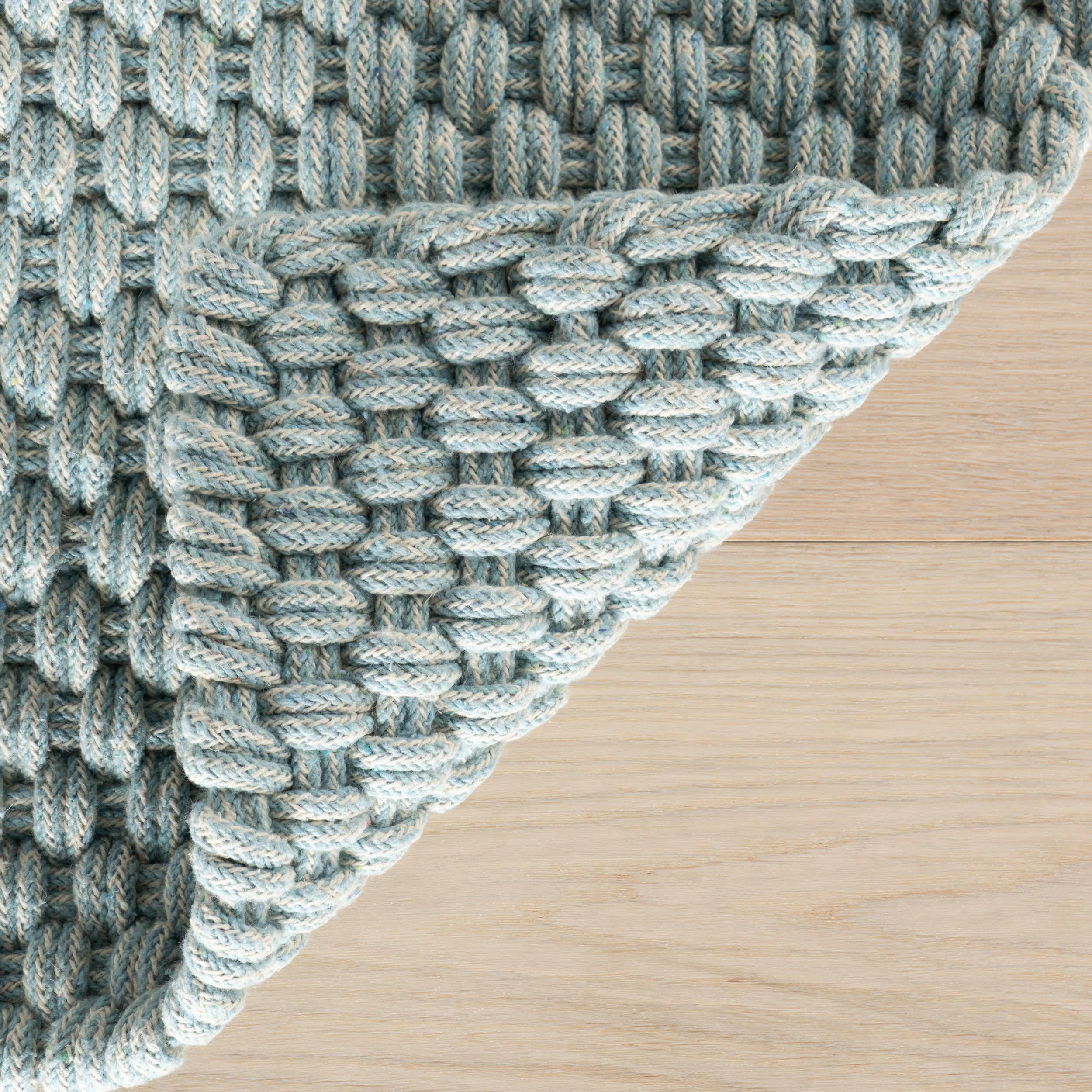 Bridges Rope Rug | Light Blue - Image 5
