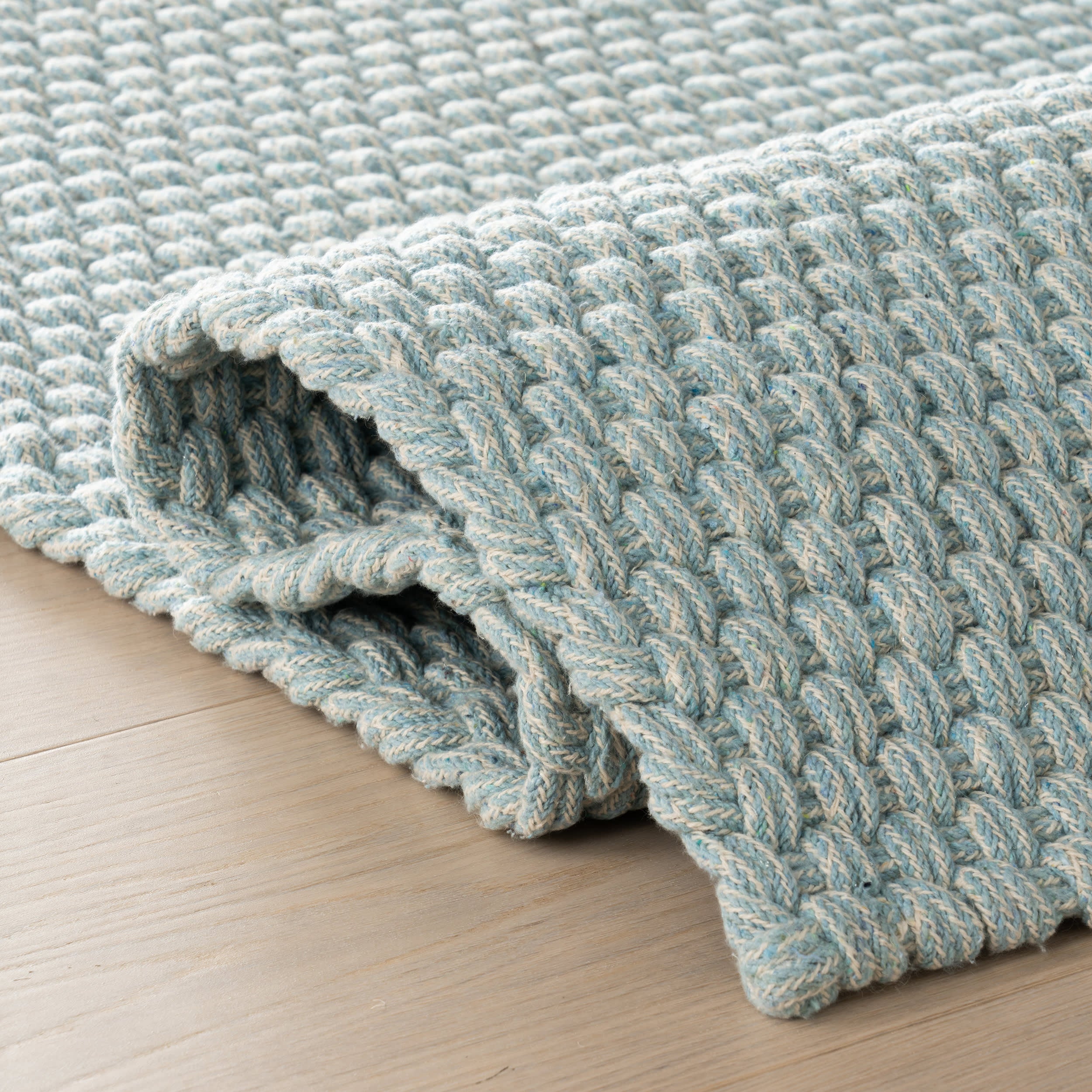 Bridges Rope Rug | Light Blue - Image 9