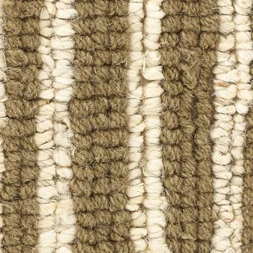 Calder Stripe Handwoven Jute Rug Swatch | Kelp