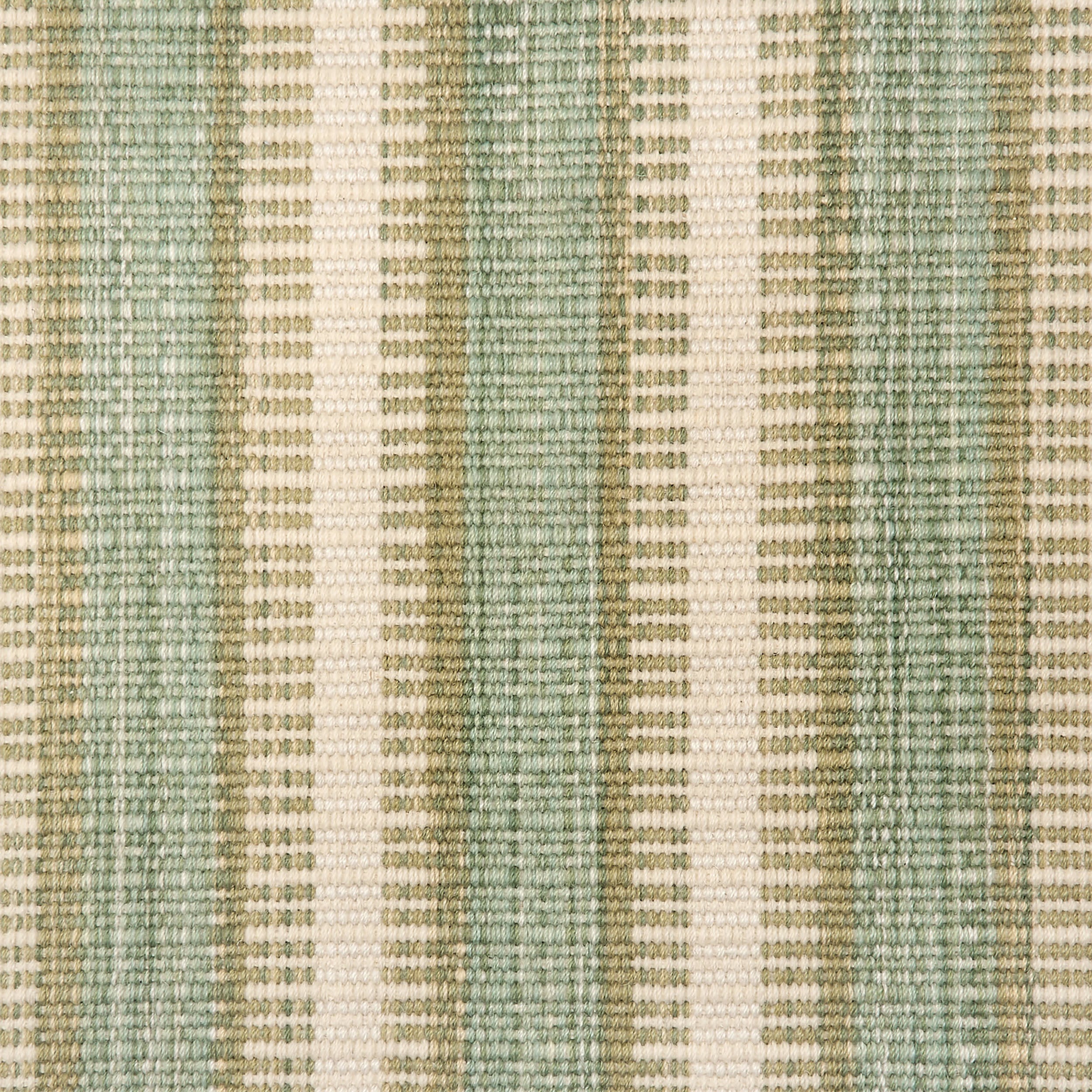 Calee Striped Woven Wool Custom Rug Swatch | Green