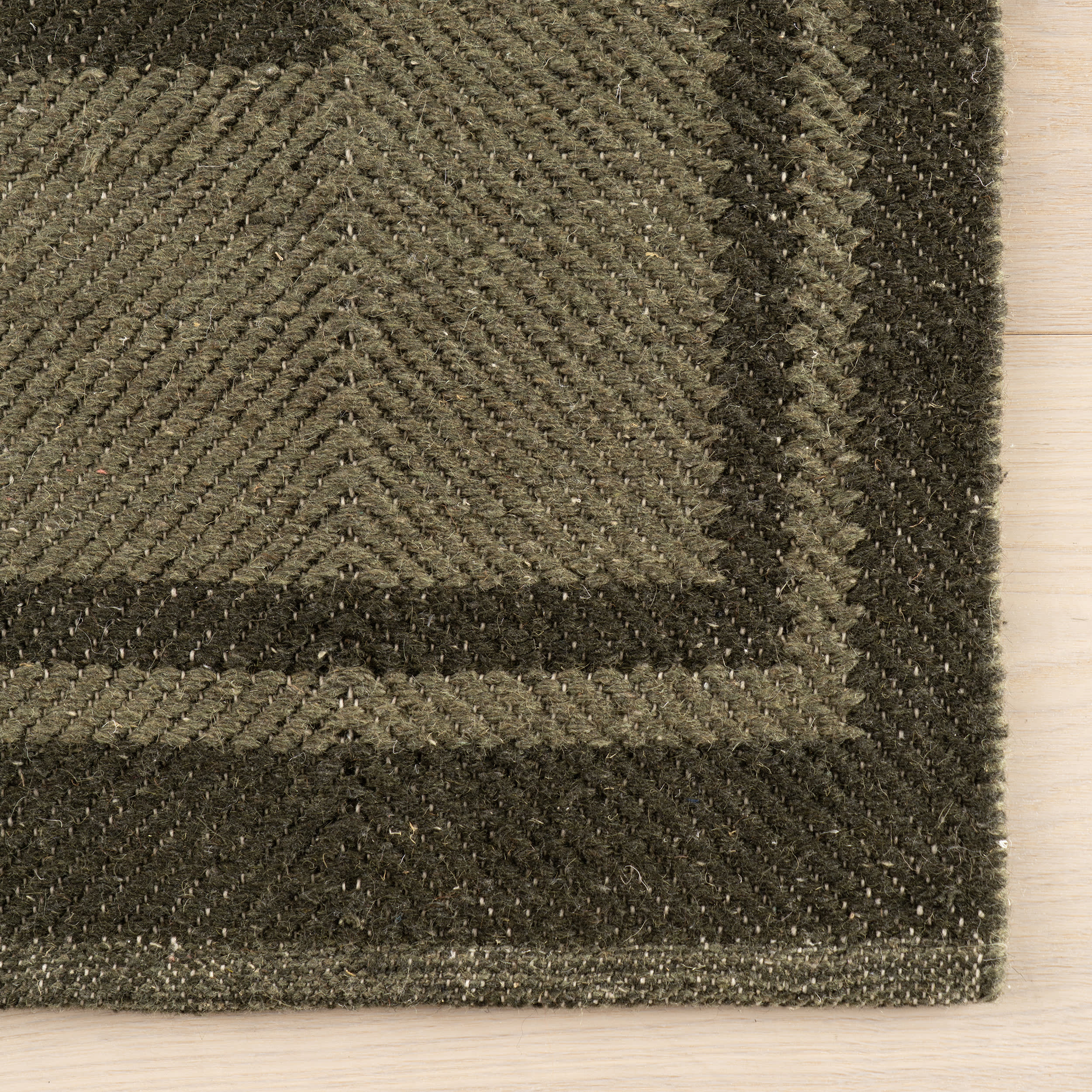 Canon Bordered Wool Rug by Nate Berkus | Green - Image 6