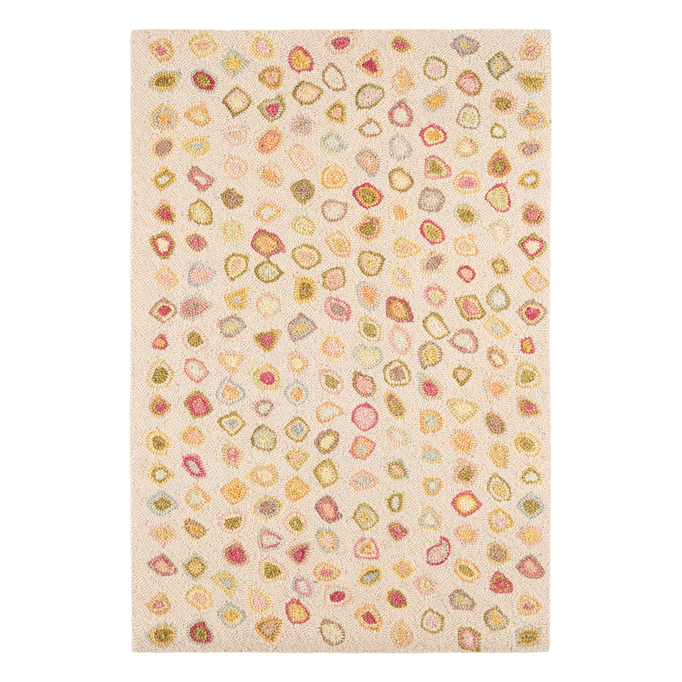 Cats Paw Hand Micro Hooked Wool Rug | Pastel