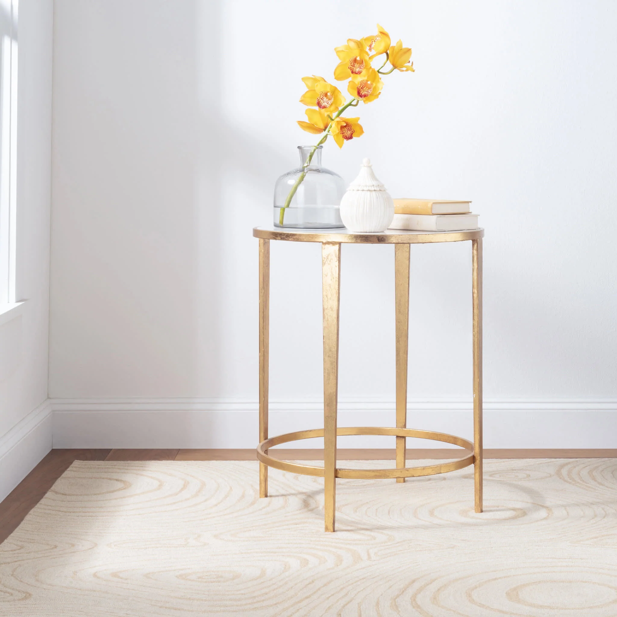 Charlton Hand Micro Hooked Wool Rug by Bunny Williams | Yellow - Image 3