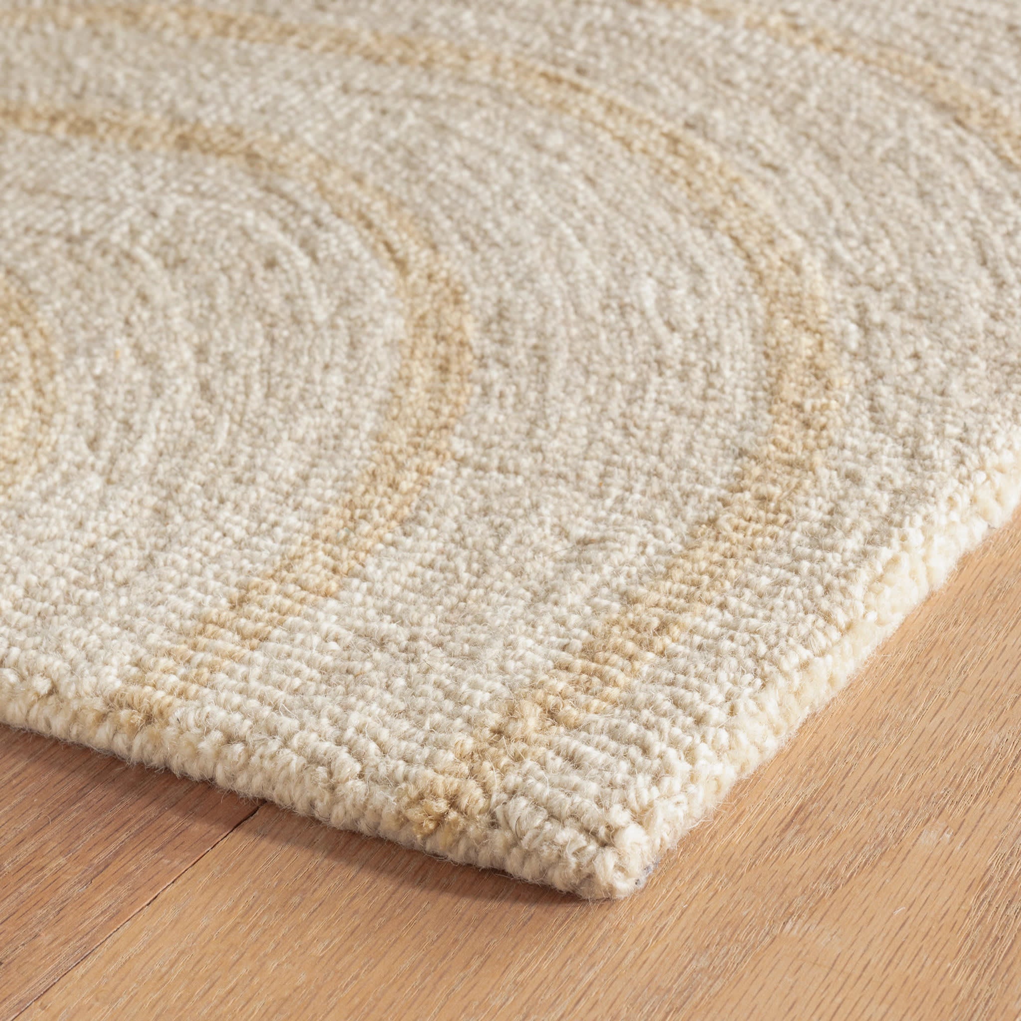 Charlton Hand Micro Hooked Wool Rug by Bunny Williams | Yellow - Image 5