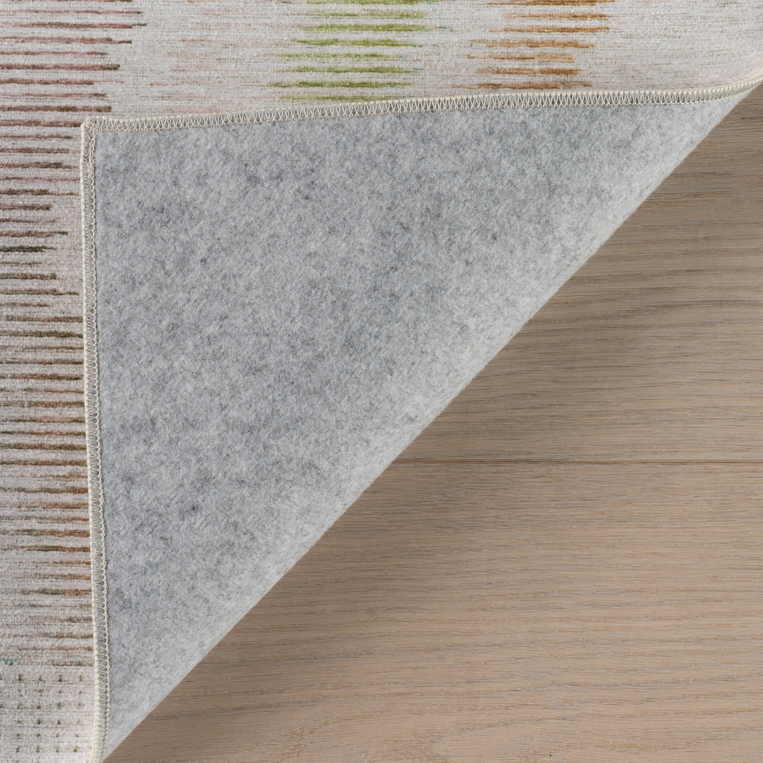 Chevron Machine Washable Rug | Multi - Image 3