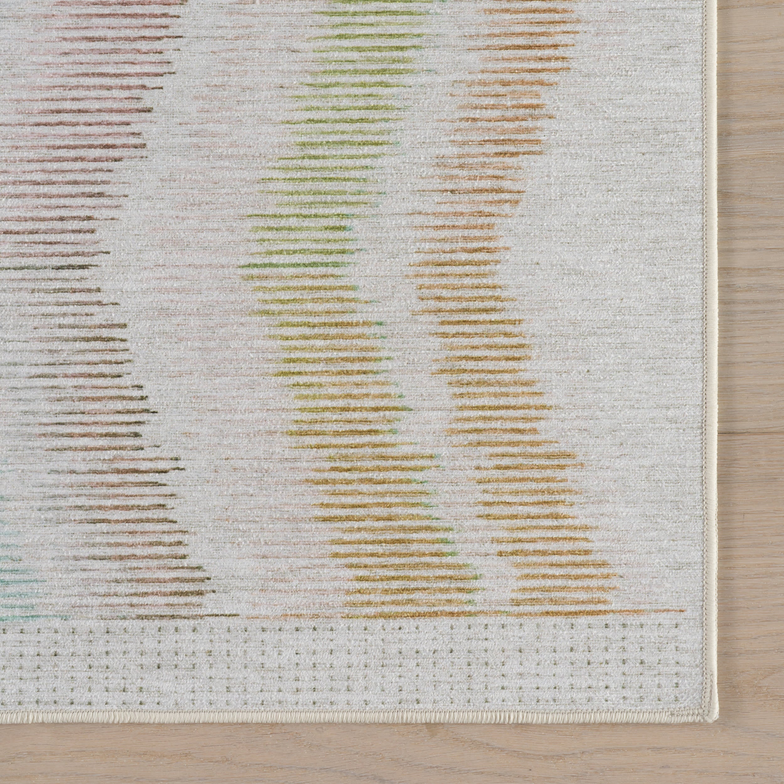 Chevron Machine Washable Rug | Multi - Image 4