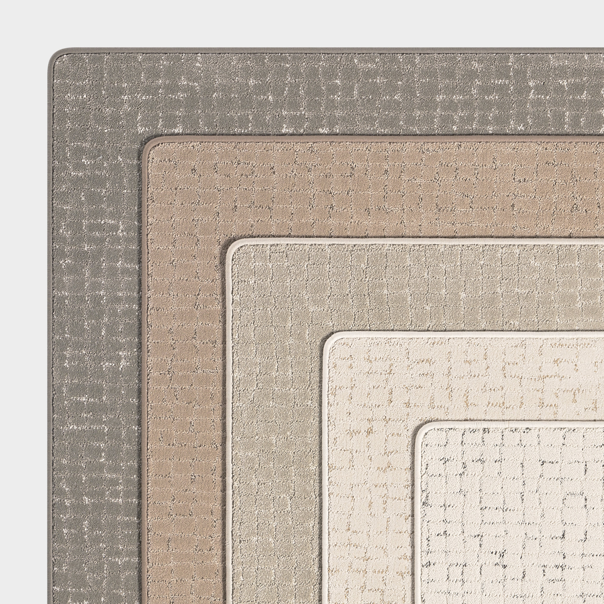 Chickadee Checked Custom Rug | Light Grey - Image 5