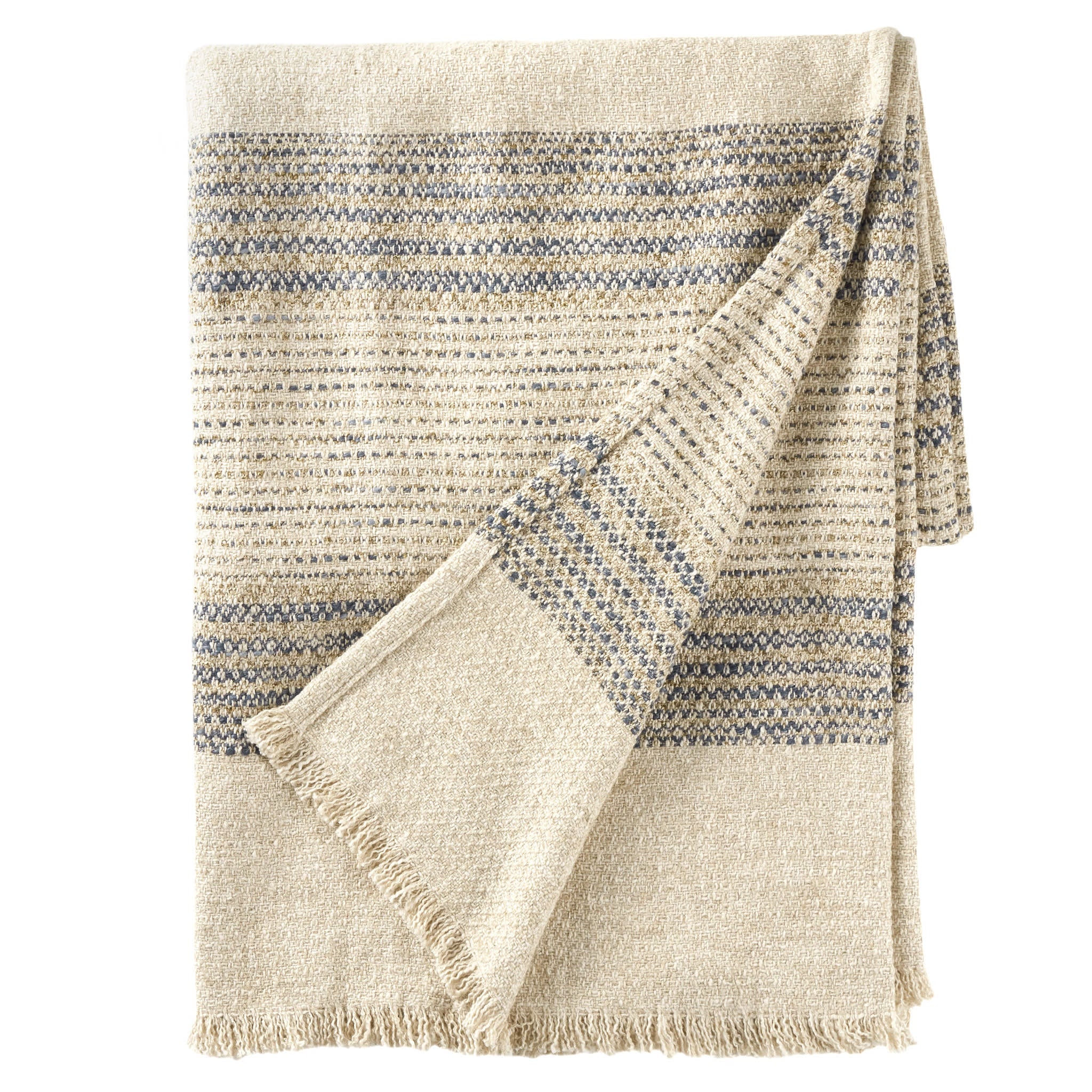 Cielo Stripe Throw | Blue - Image 3