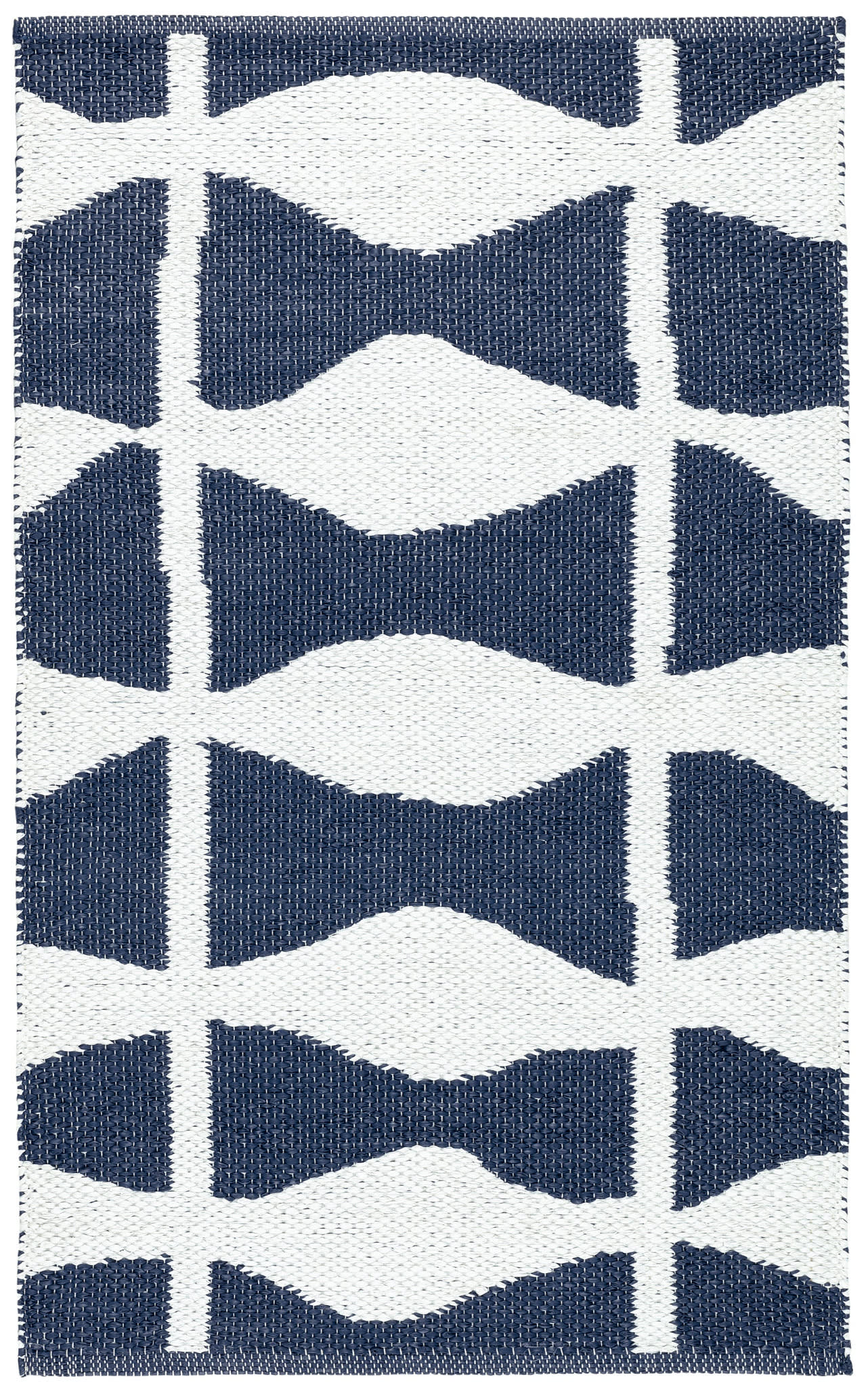 Circuit Navy Handwoven Indoor/Outdoor Rug Swatch - Image 2