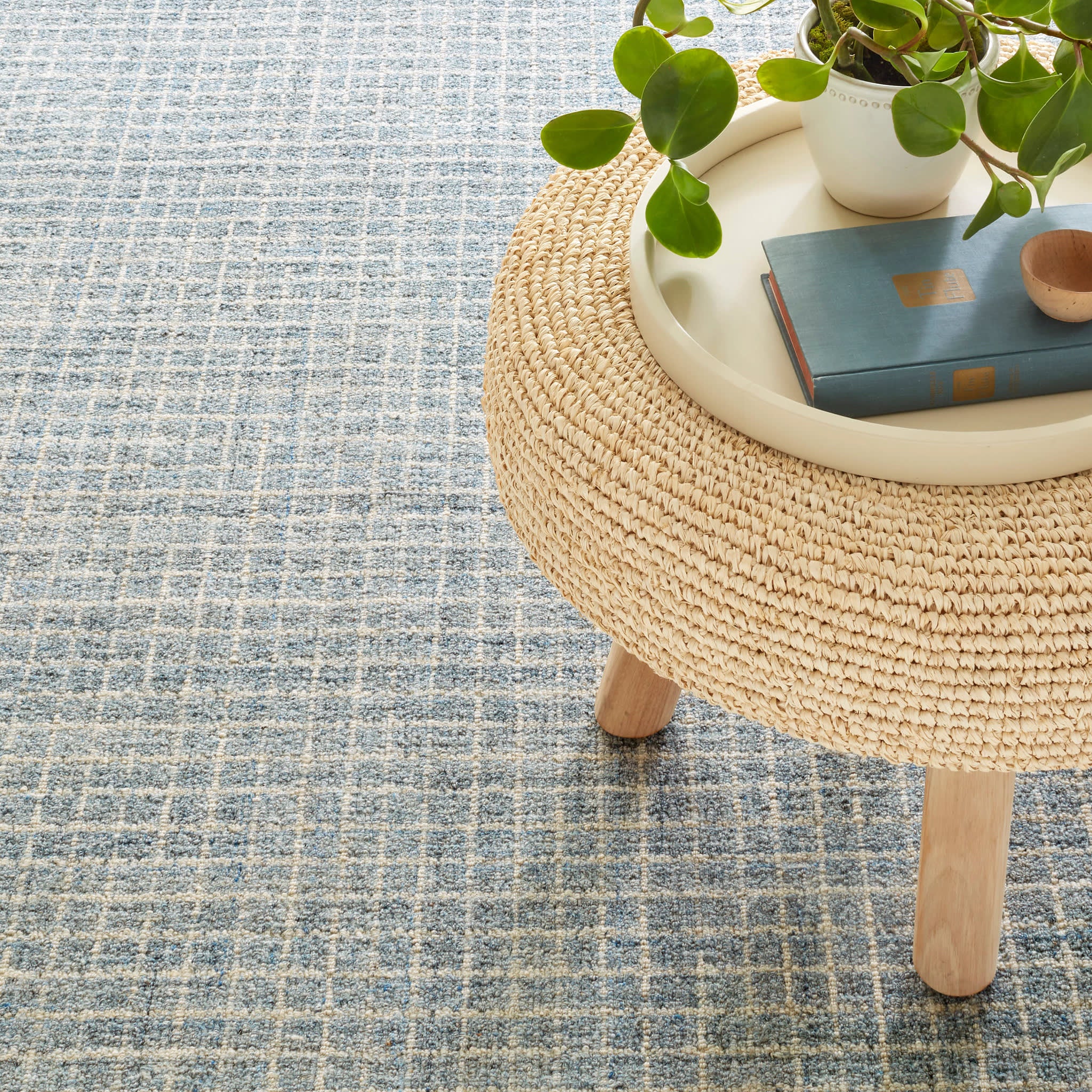 Conall Hand Micro Hooked Wool Custom Rug | Slate - Image 2