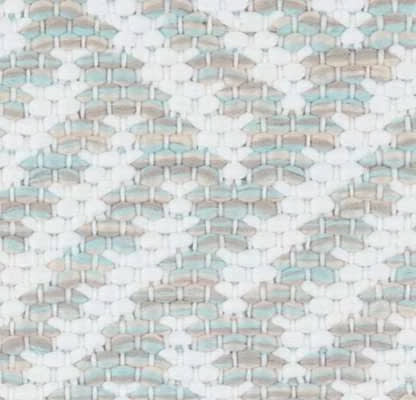 Crisscross Handwoven Indoor/Outdoor Rug Swatch | Ocean