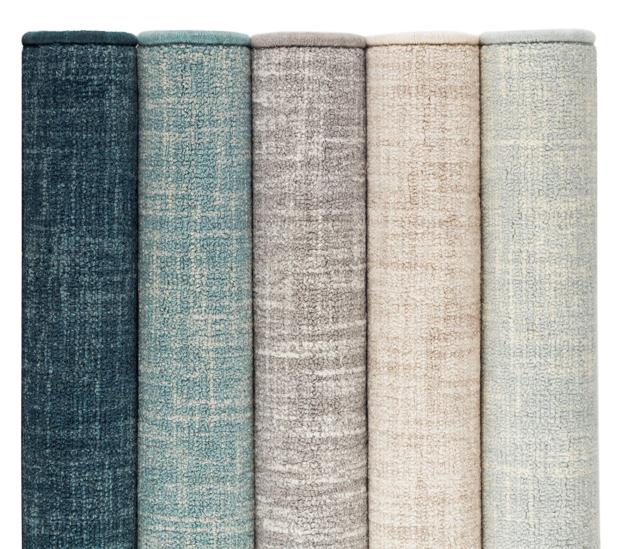 Crosshatch Hand Micro Hooked Wool Custom Rug | Aegean - Image 5