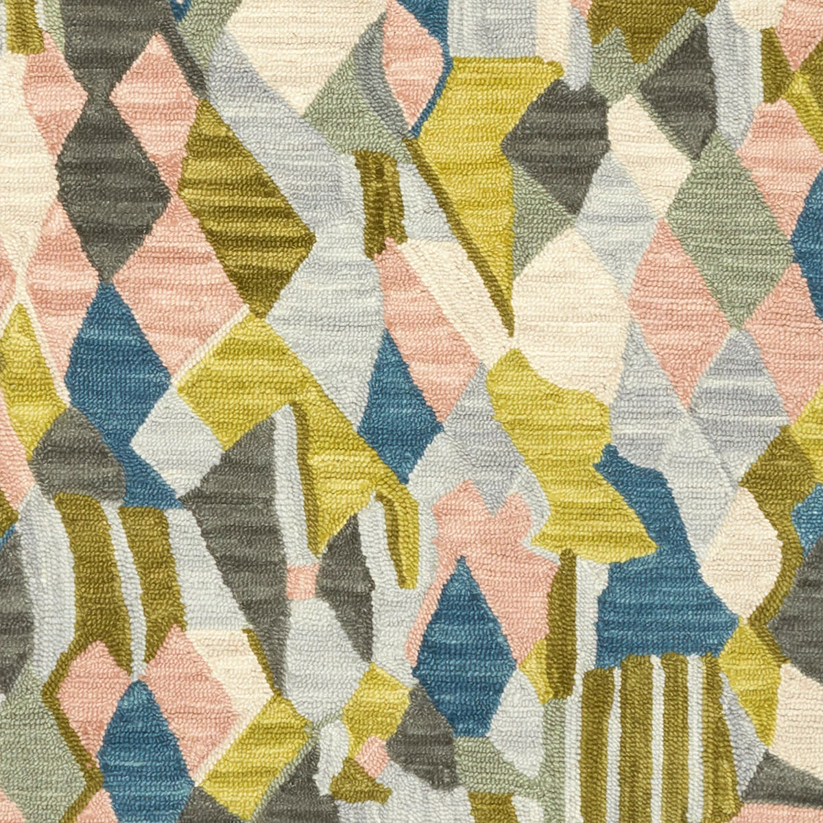 Deer Leap Hand Hooked Wool Rug Swatch | Coral