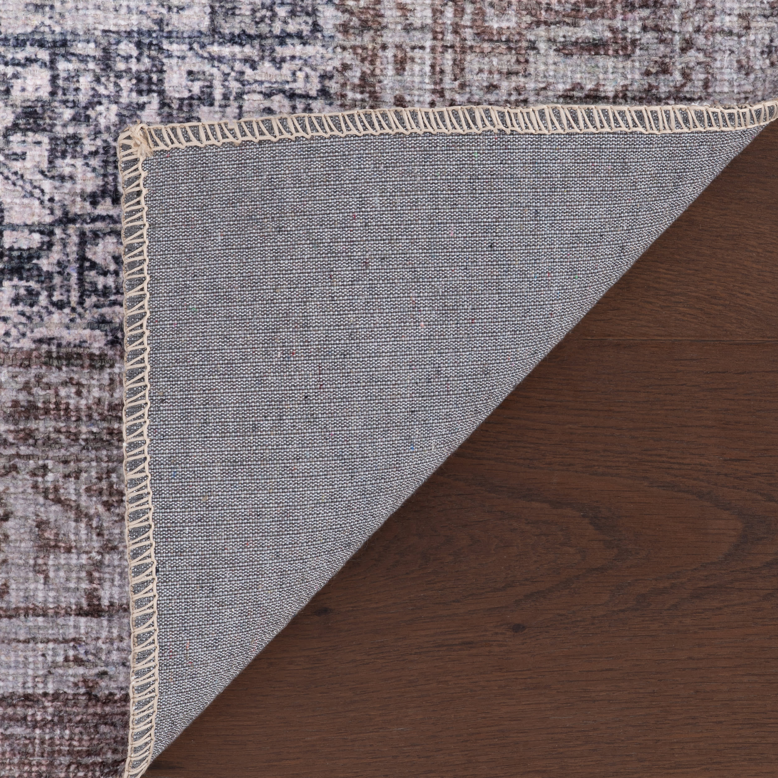 Lorelei Vintage Washable Rug | Brown - Image 5