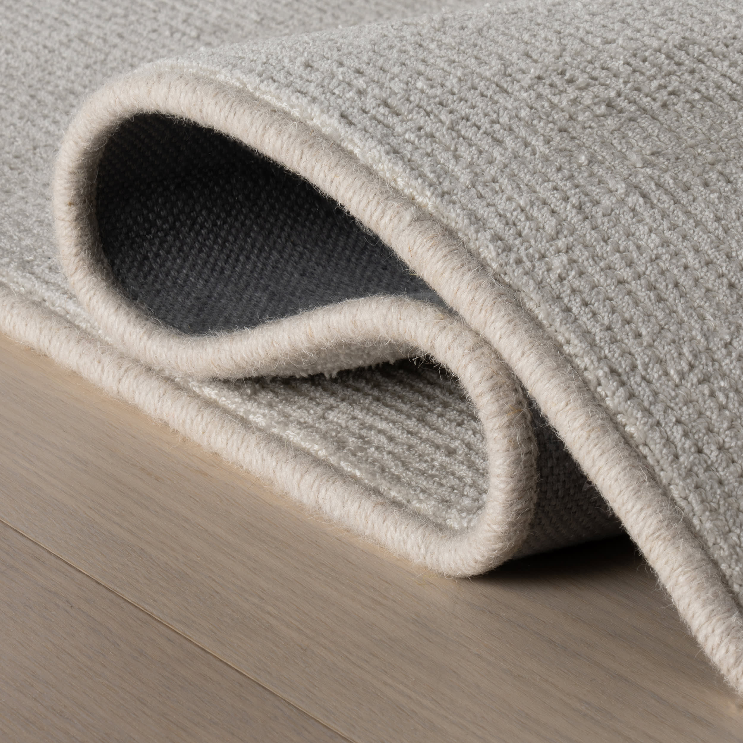 Delphine Textured Indoor/Outdoor Custom Rug | Grey - Image 6