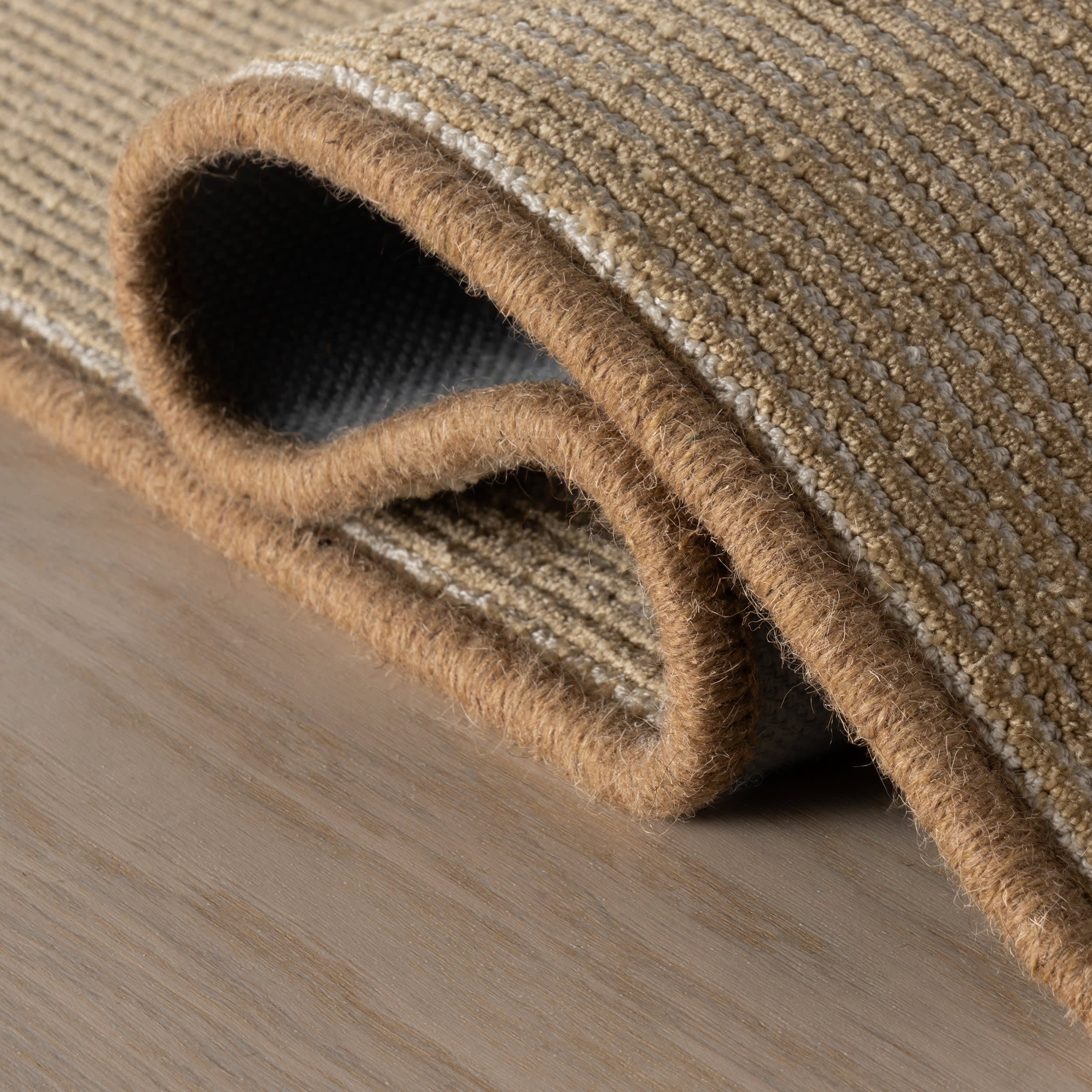 Delphine Textured Indoor/Outdoor Custom Rug | Ochre - Image 6