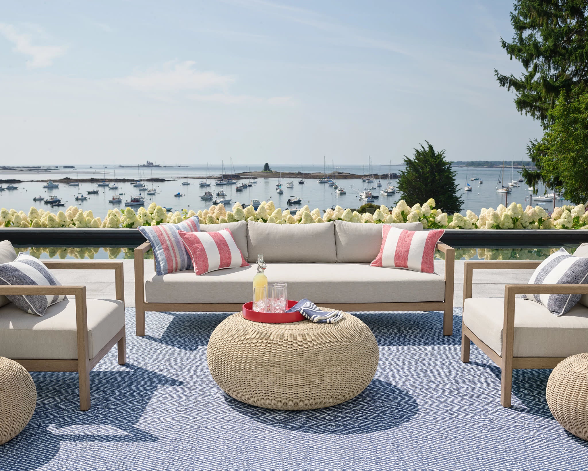 Awning Stripe Indoor/Outdoor Decorative Pillow Cover | Red - Image 4