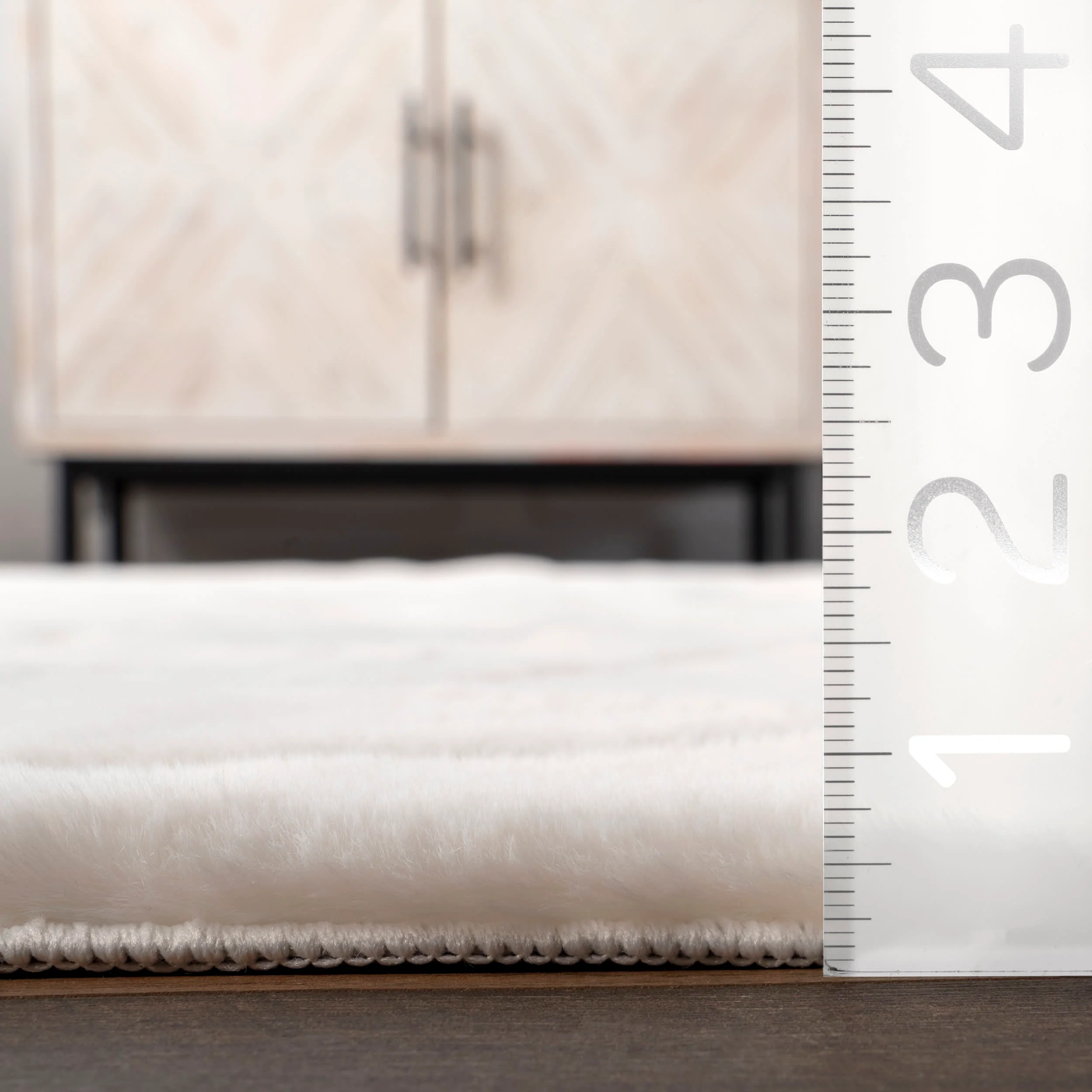 Frosted Waves Cloud Washable Rug | White - Image 7