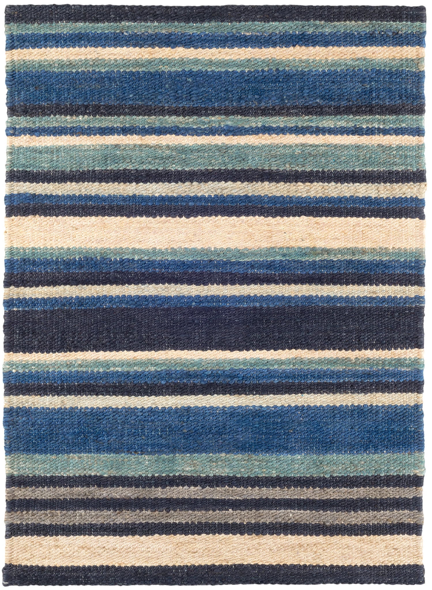 Dover Stripe Handwoven Jute Rug Swatch - Image 2