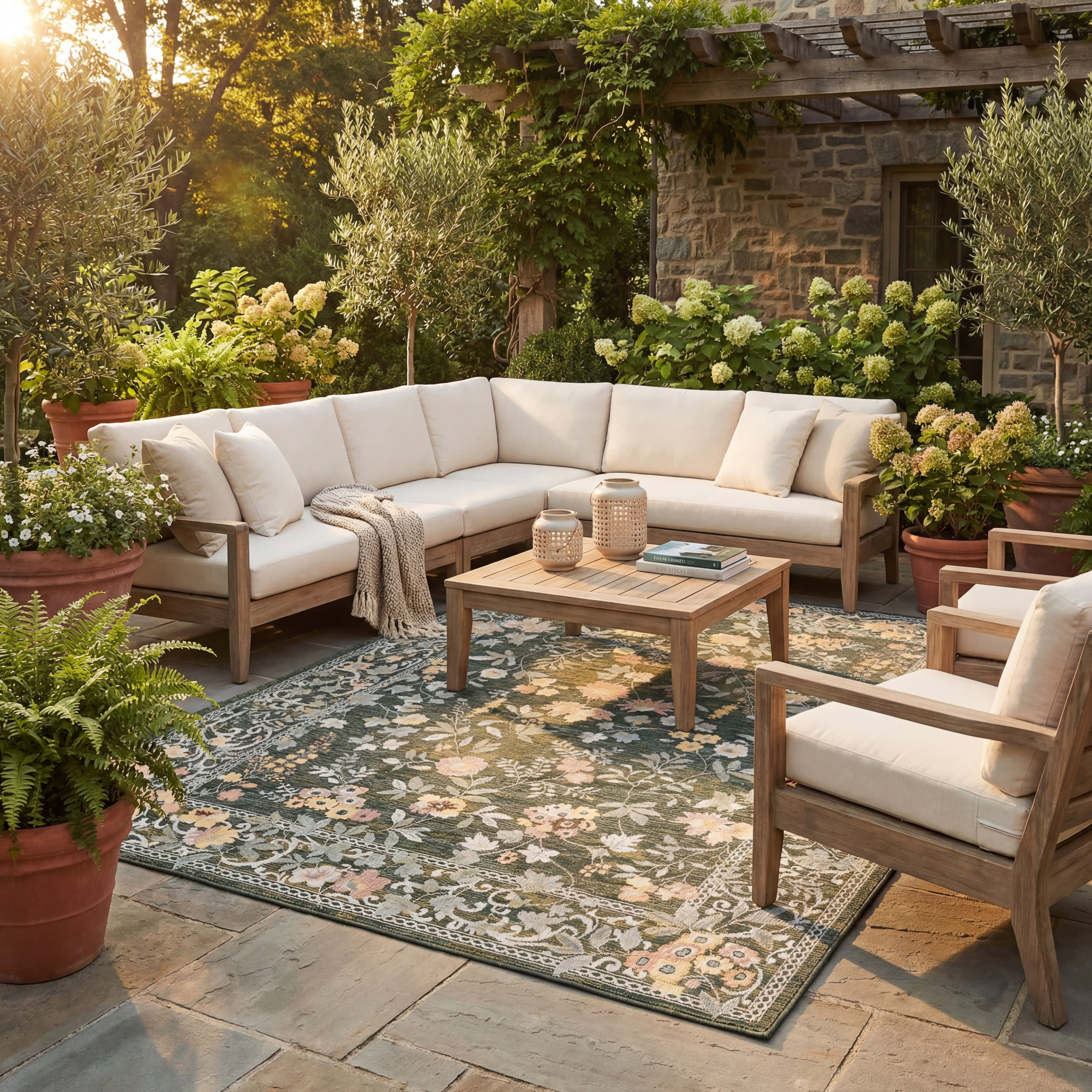 Bloomshade Indoor/Outdoor Rug | Green - Image 2