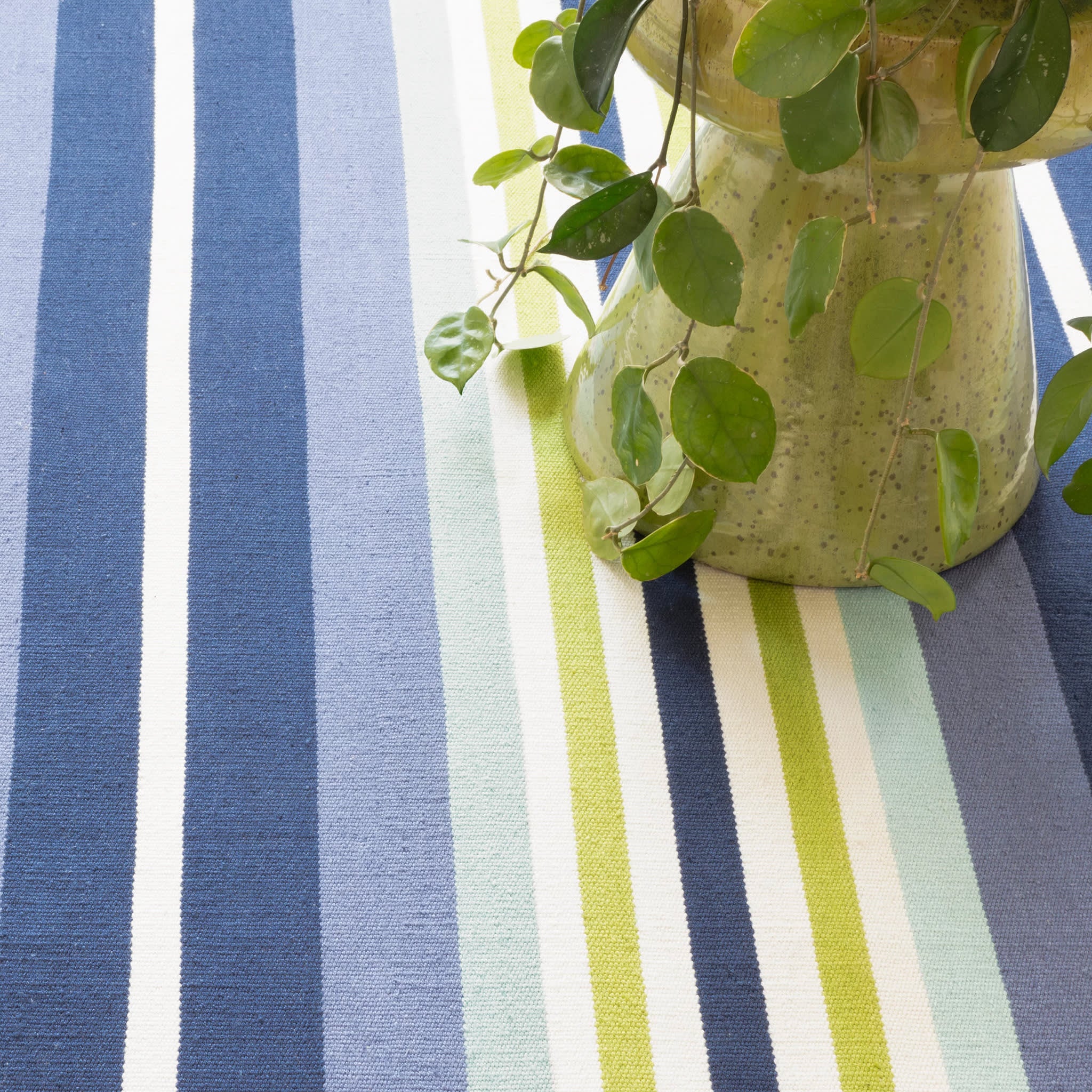 Elliot Stripe Handwoven Indoor/Outdoor Rug Swatch - Image 3