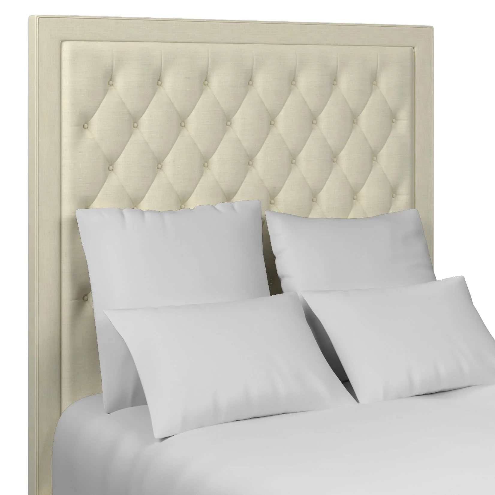 Stonington Tufted Headboard | Estate Linen Ivory