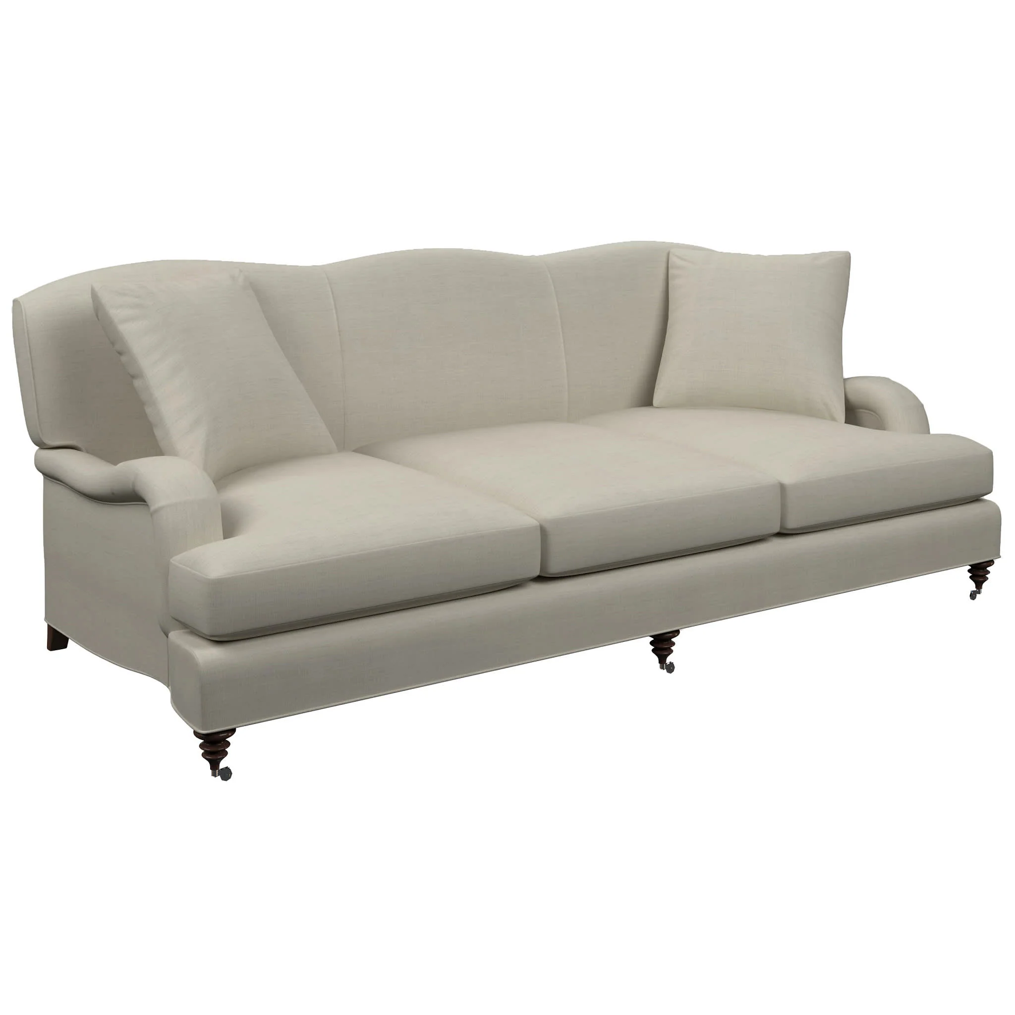 Litchfield 3 Seater Sofa | Estate Linen Pearl Grey