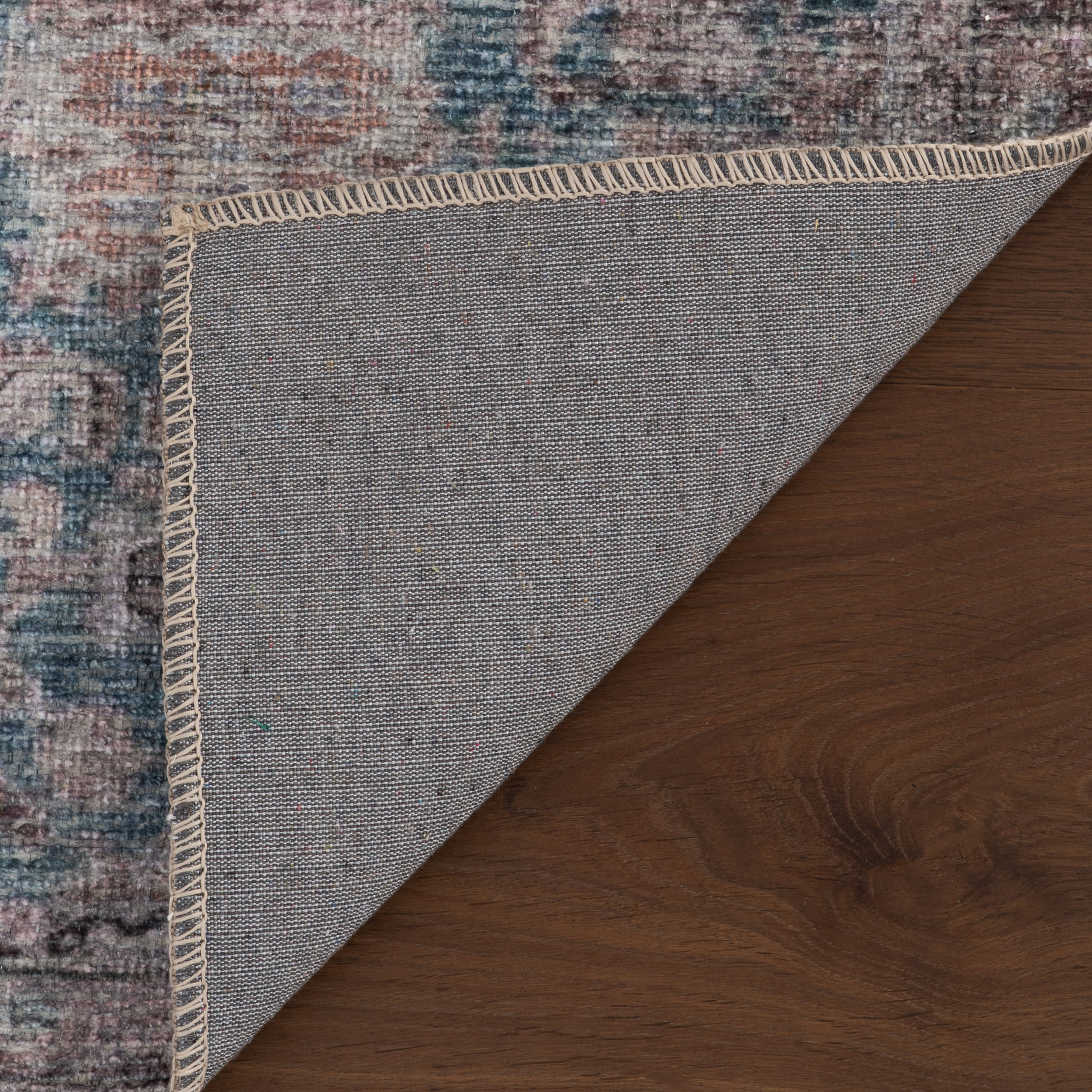 Adelaide Vintage Washable Rug | Blue - Image 5