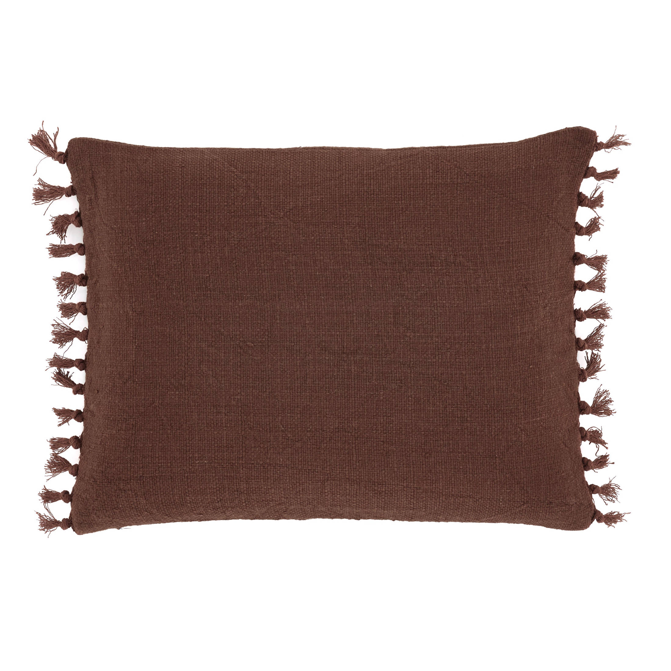 Evelyn Linen Decorative Pillow Cover | Russet - Image 2