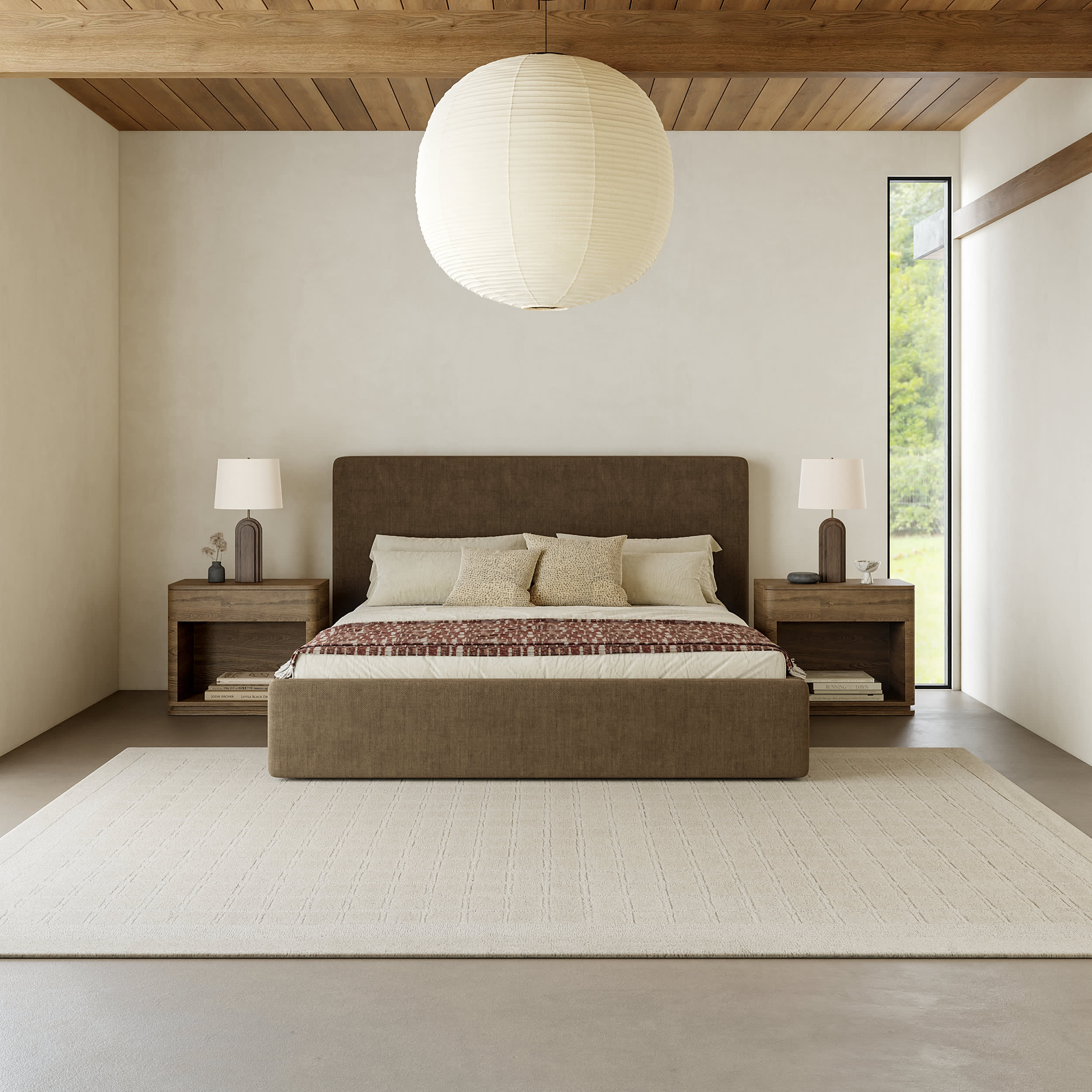 Birchfield Hand Tufted Wool Rug | Beige - Image 4